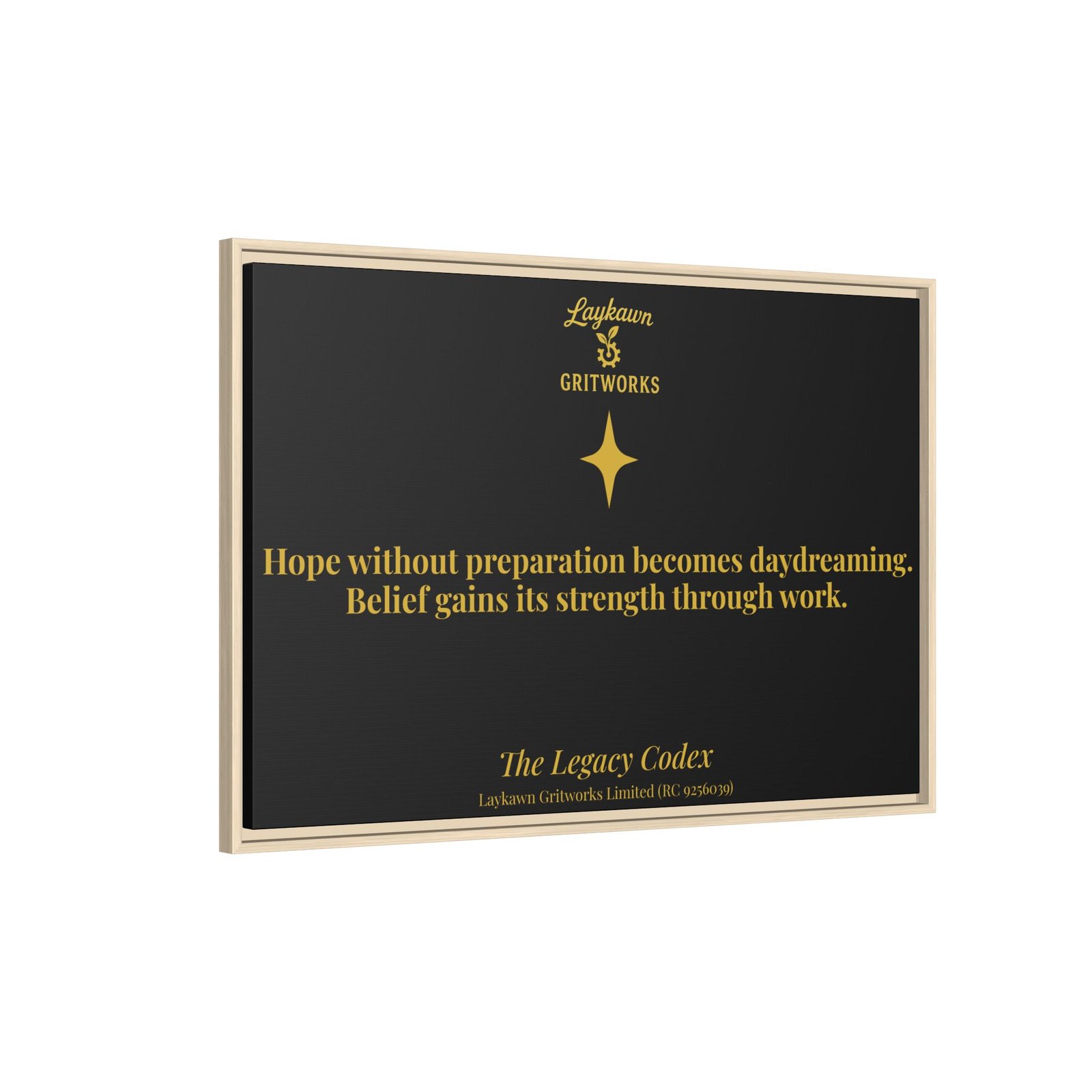Hope With Preparation – The Legacy Codex Premium Framed Canvas - Image 46