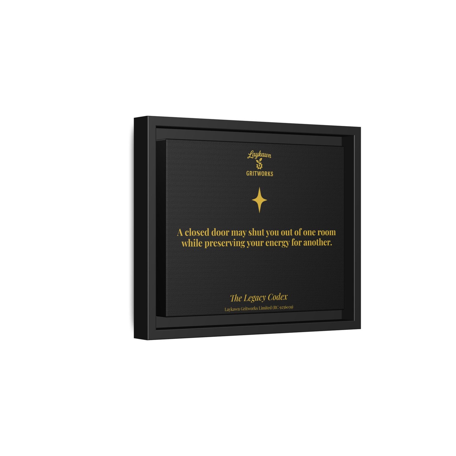 Beyond the Closed Door – The Legacy Codex Premium Framed Canvas - Image 2