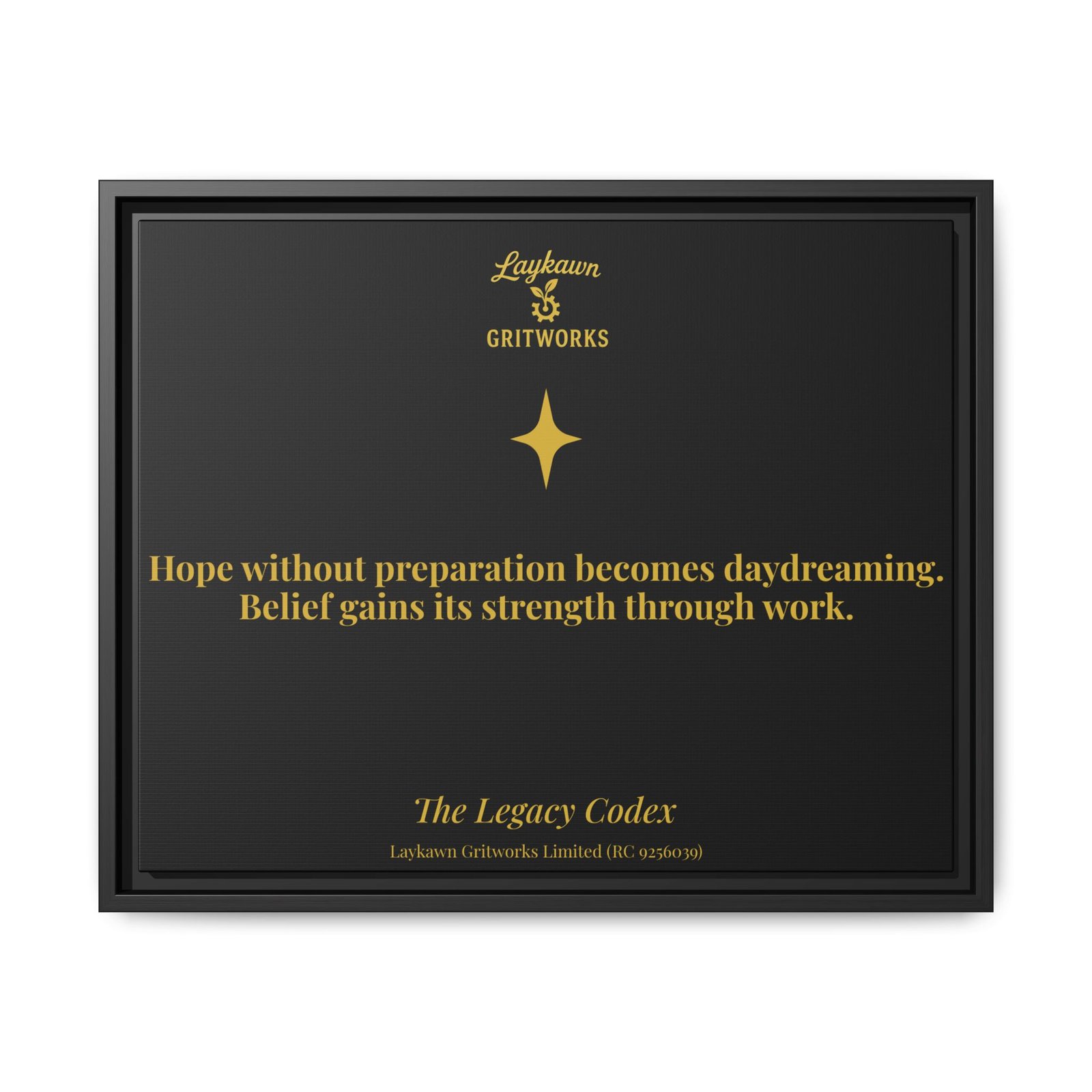 Hope With Preparation – The Legacy Codex Premium Framed Canvas - Image 29