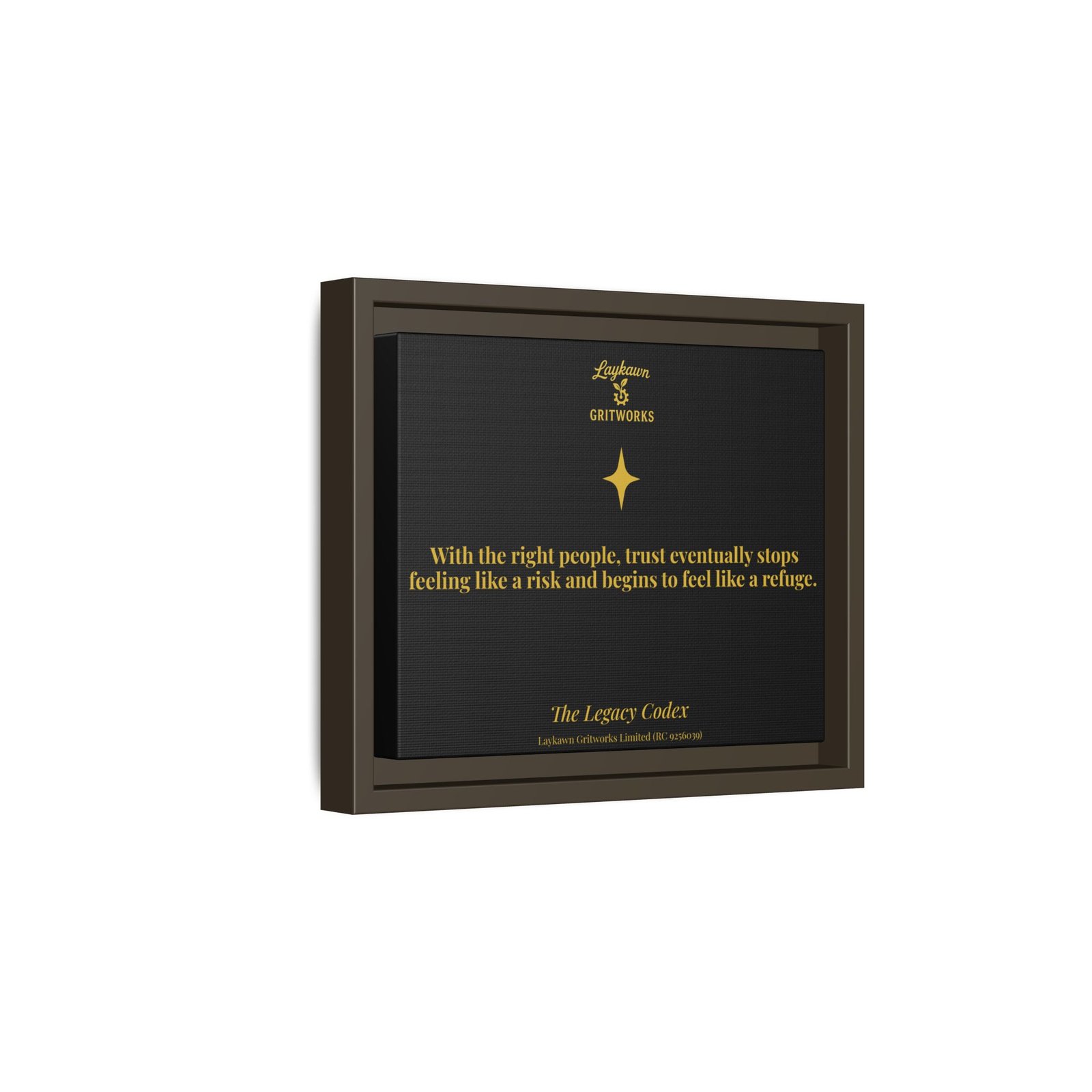 Trust as Refuge – The Legacy Codex Premium Framed Canvas - Image 10