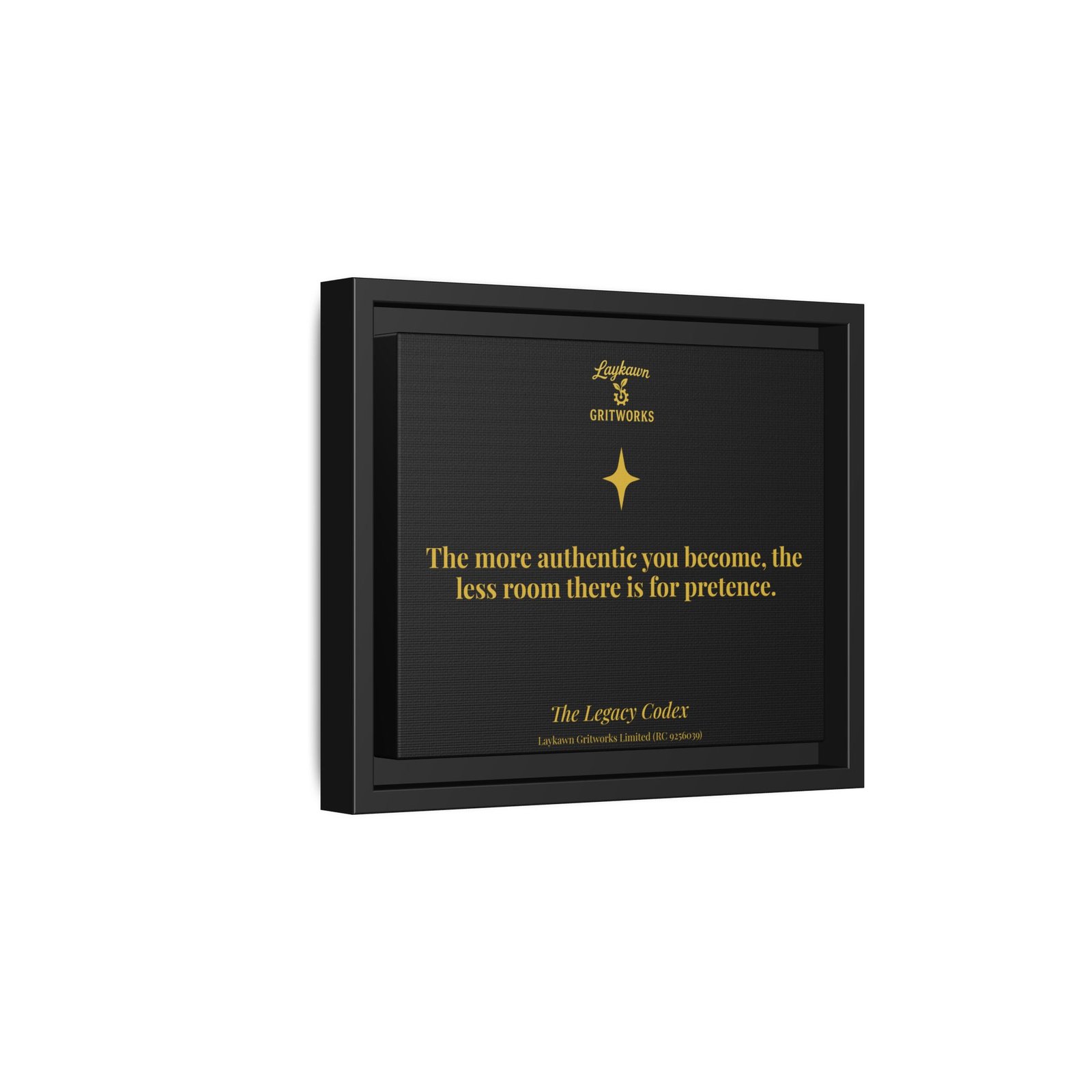 The Power of Authenticity – The Legacy Codex Premium Framed Canvas - Image 2