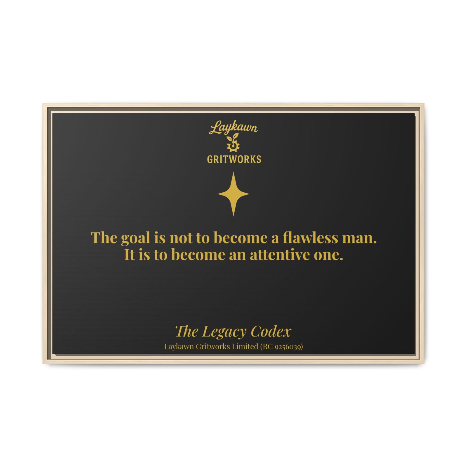 The Attentive Man – The Legacy Codex Premium Framed Canvas - Image 45