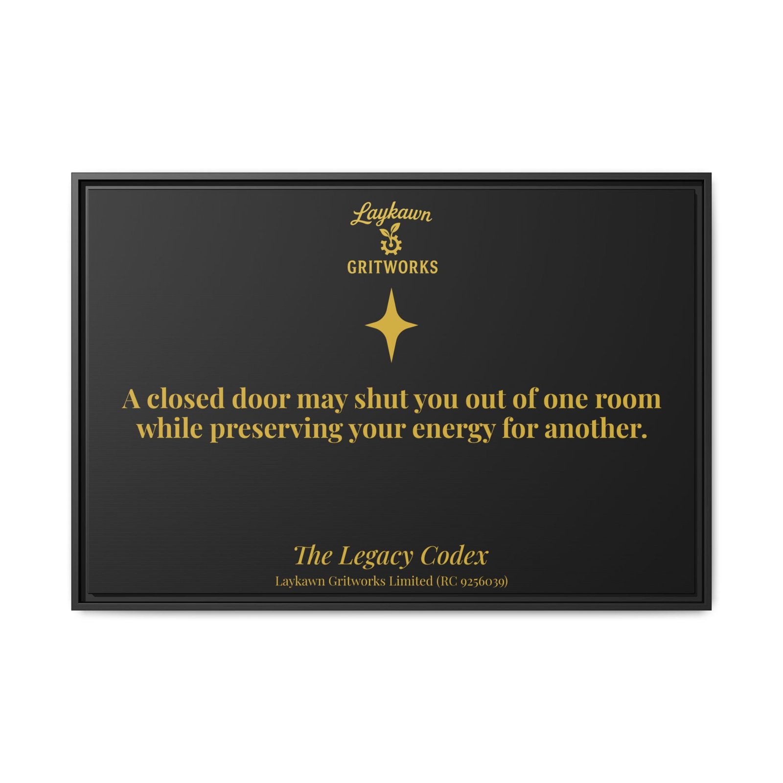 Beyond the Closed Door – The Legacy Codex Premium Framed Canvas - Image 41