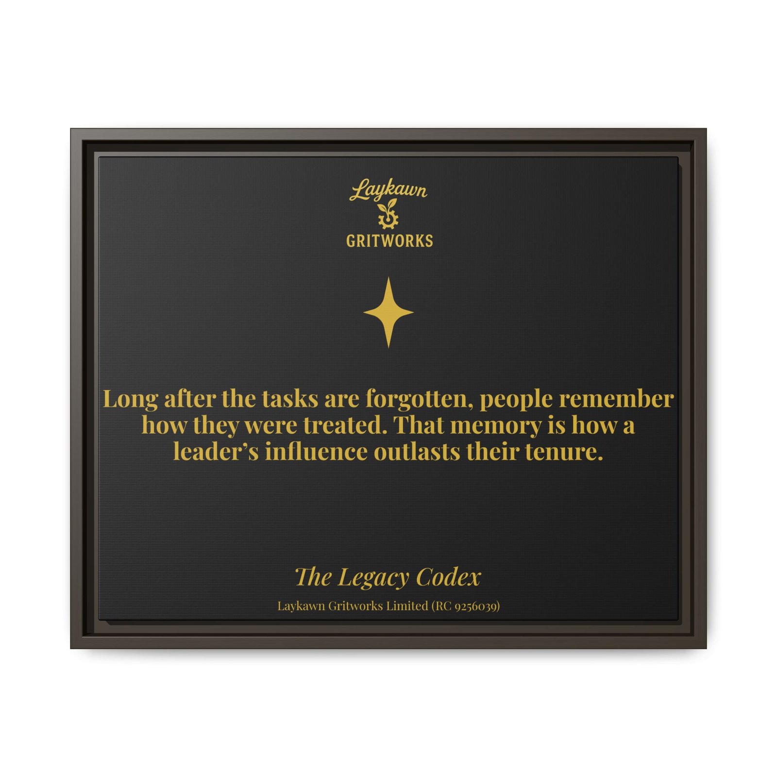 Influence That Outlasts – The Legacy Codex Premium Framed Canvas - Image 25