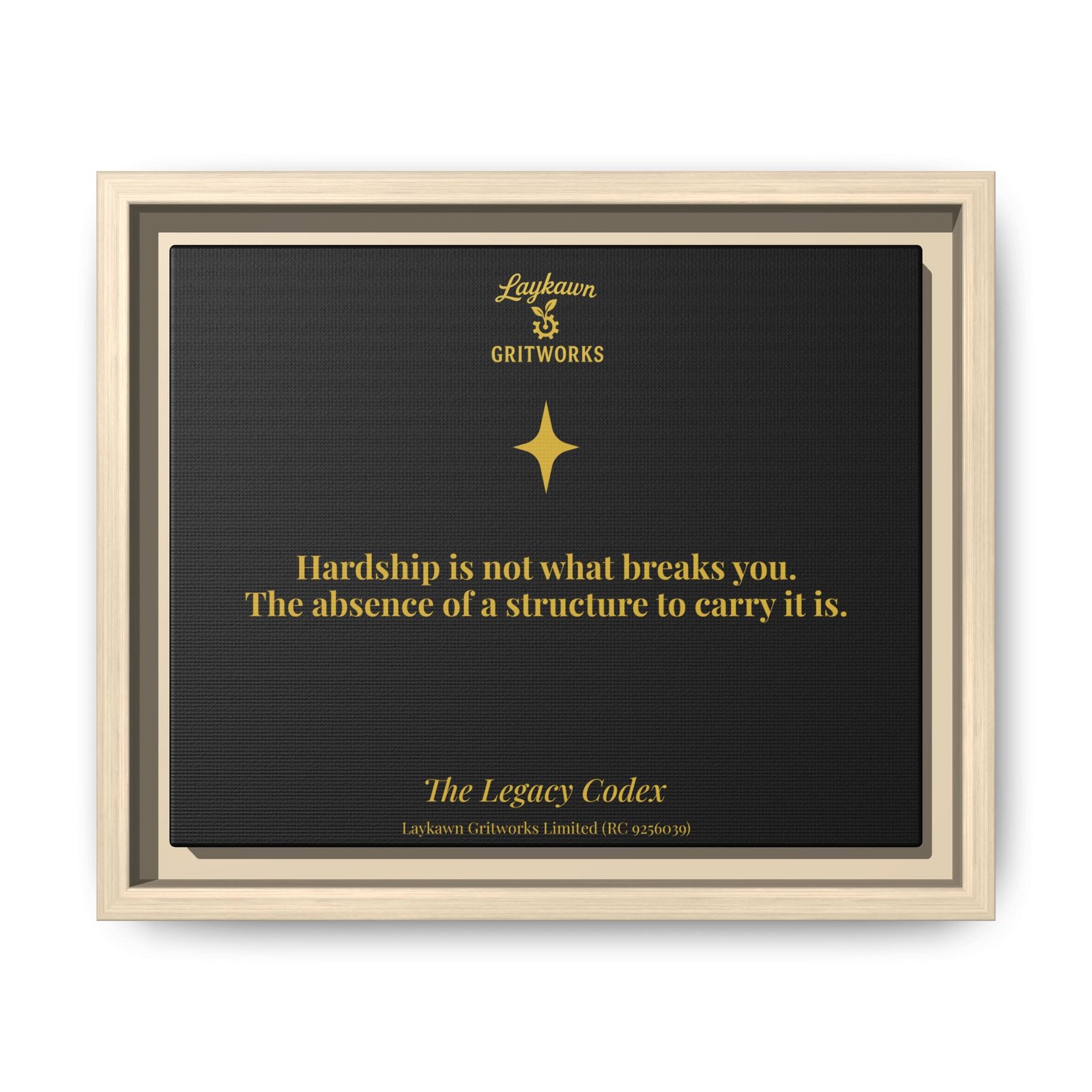The Structure That Carries You – The Legacy Codex Premium Framed Canvas - Image 5