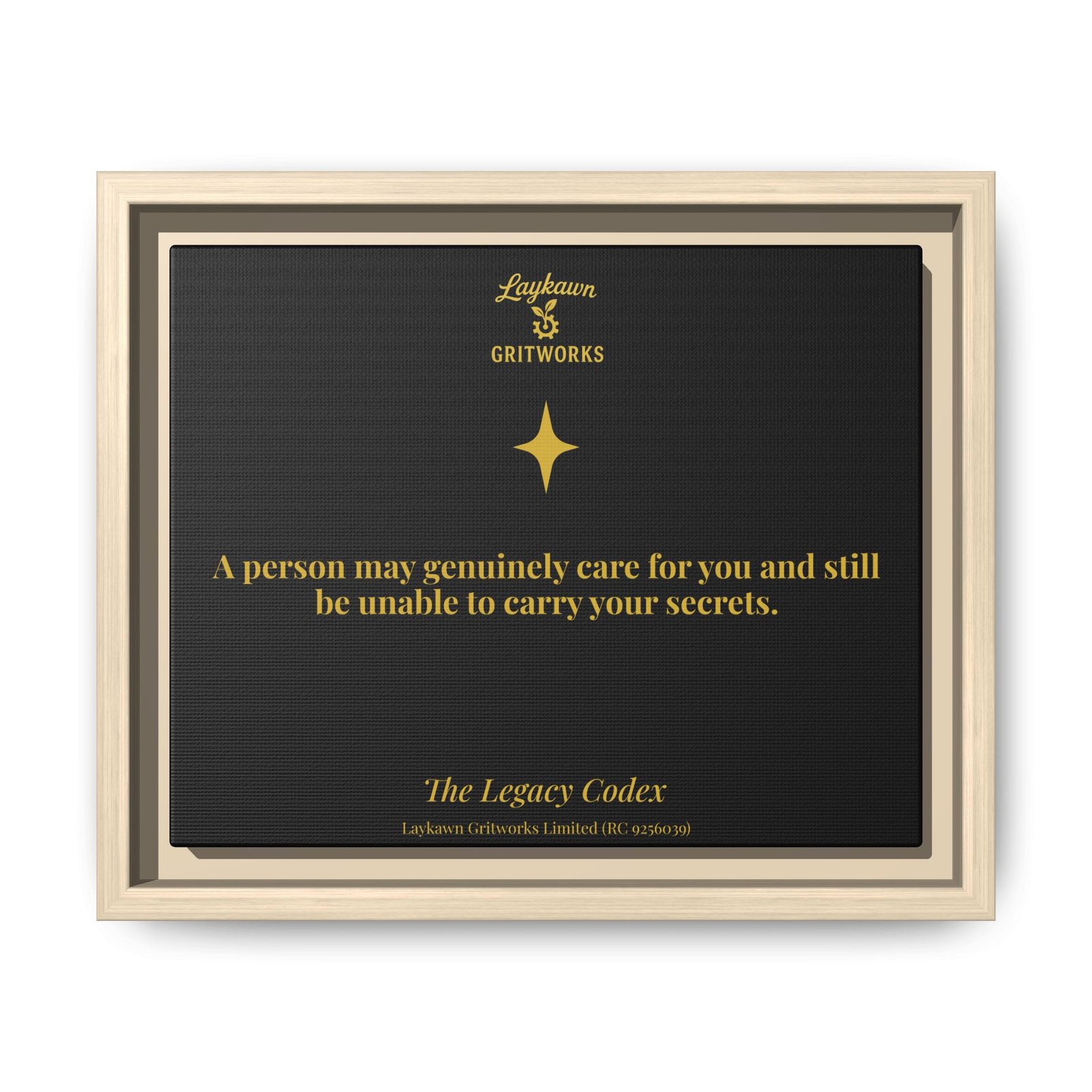 The Limits of Care – The Legacy Codex Premium Framed Canvas - Image 5