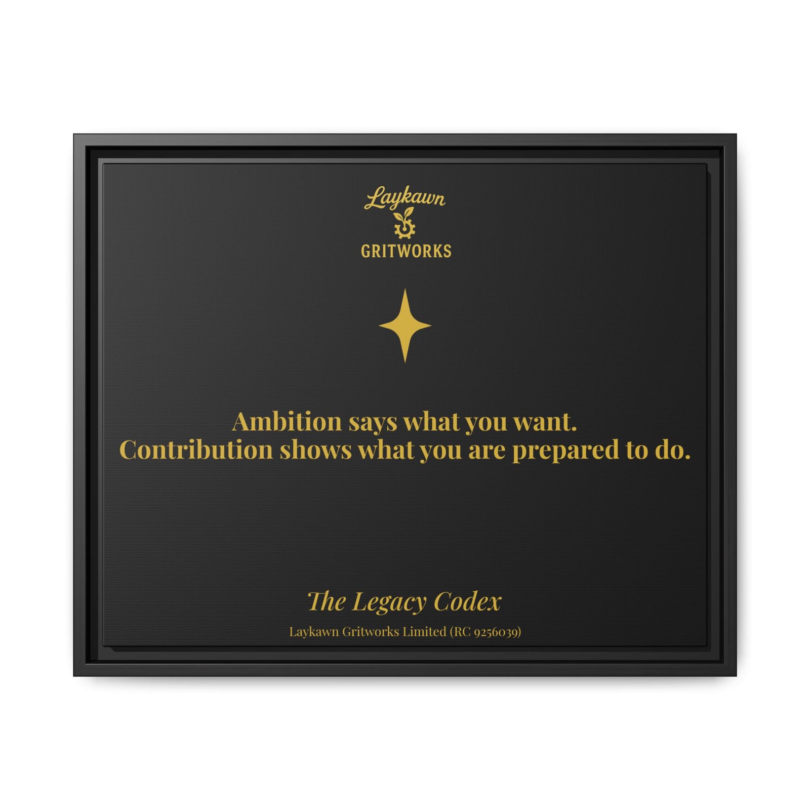 Ambition and Contribution – The Legacy Codex Premium Framed Canvas - Image 29