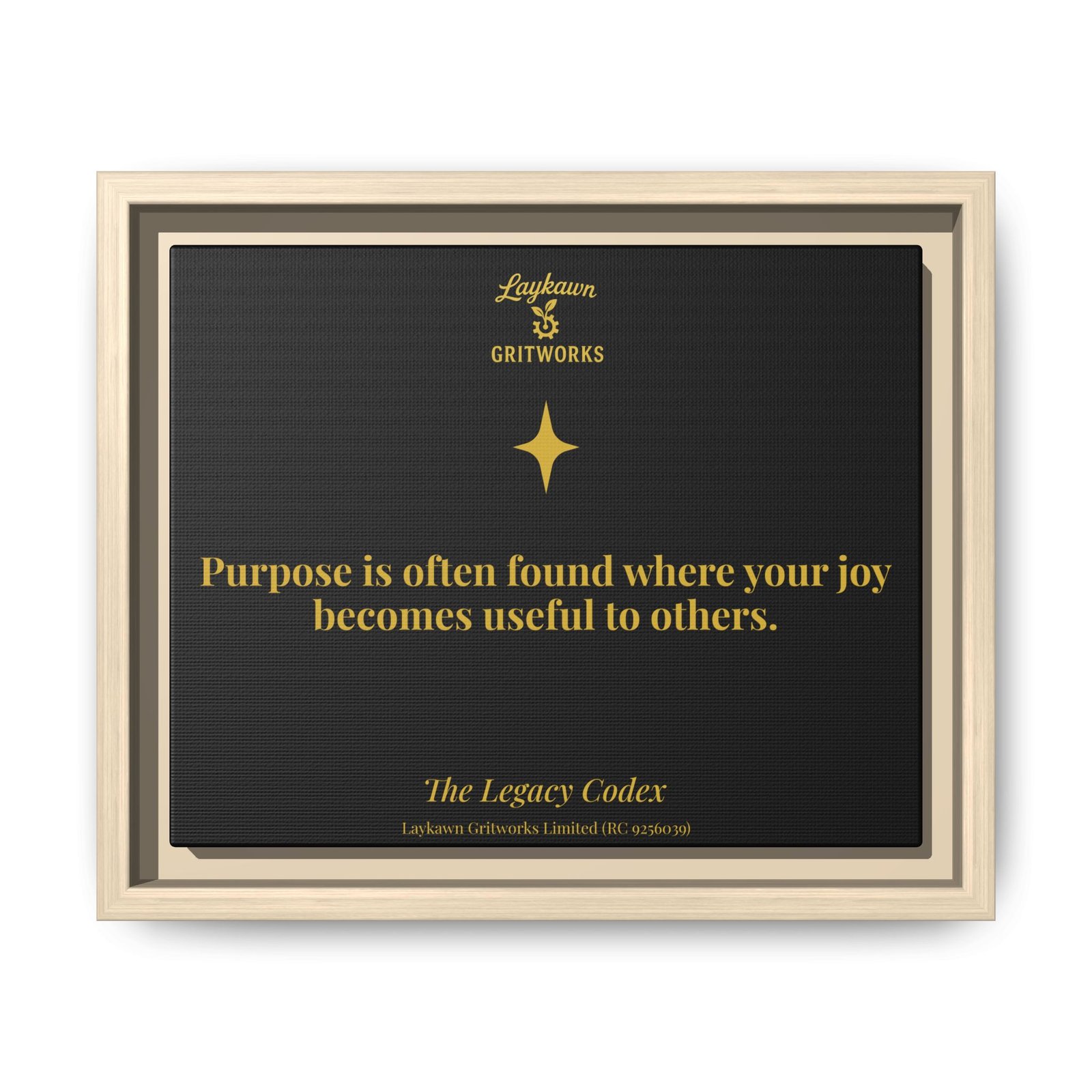 Purpose in Service – The Legacy Codex Premium Framed Canvas - Image 5