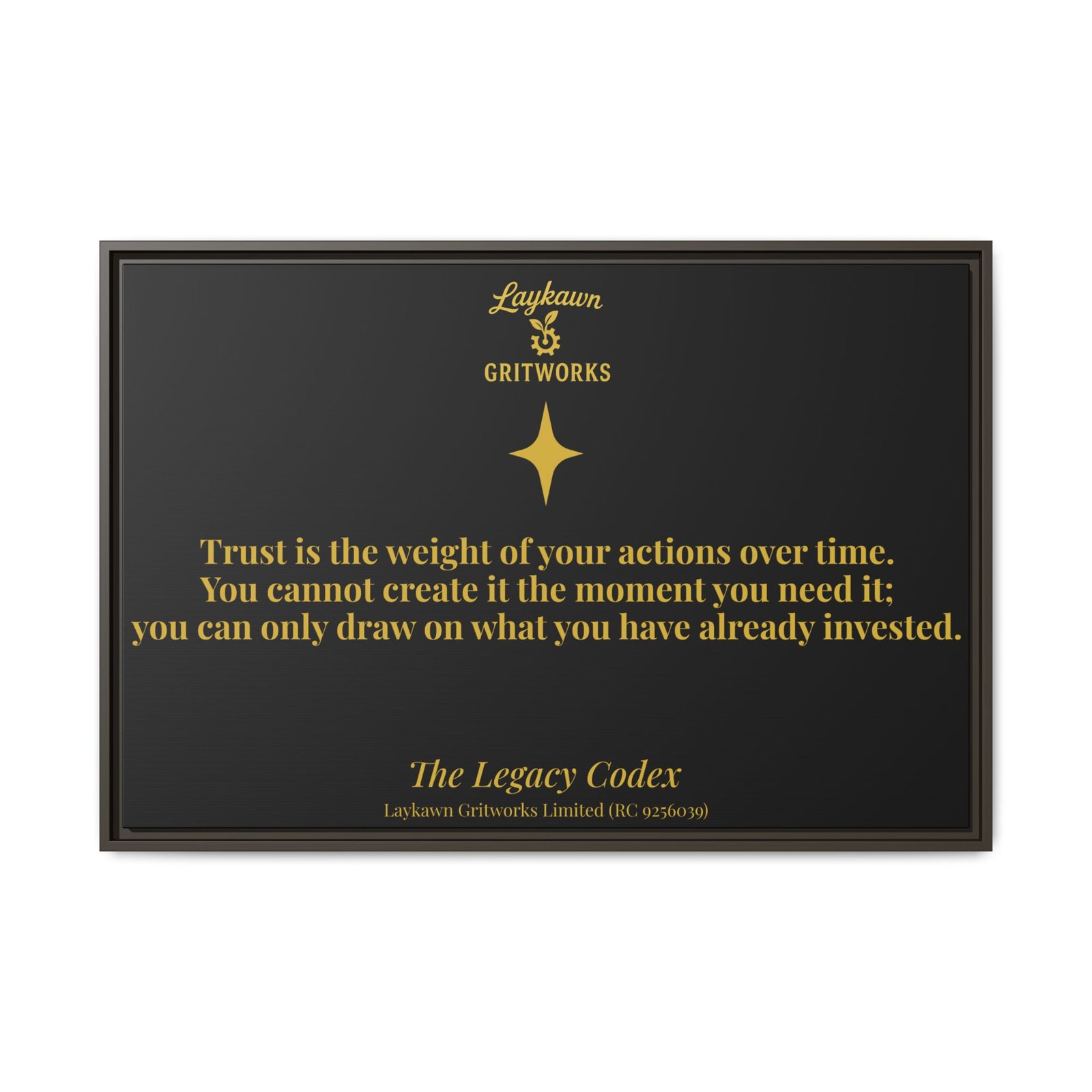 The Weight of Trust – The Legacy Codex Premium Framed Canvas - Image 37