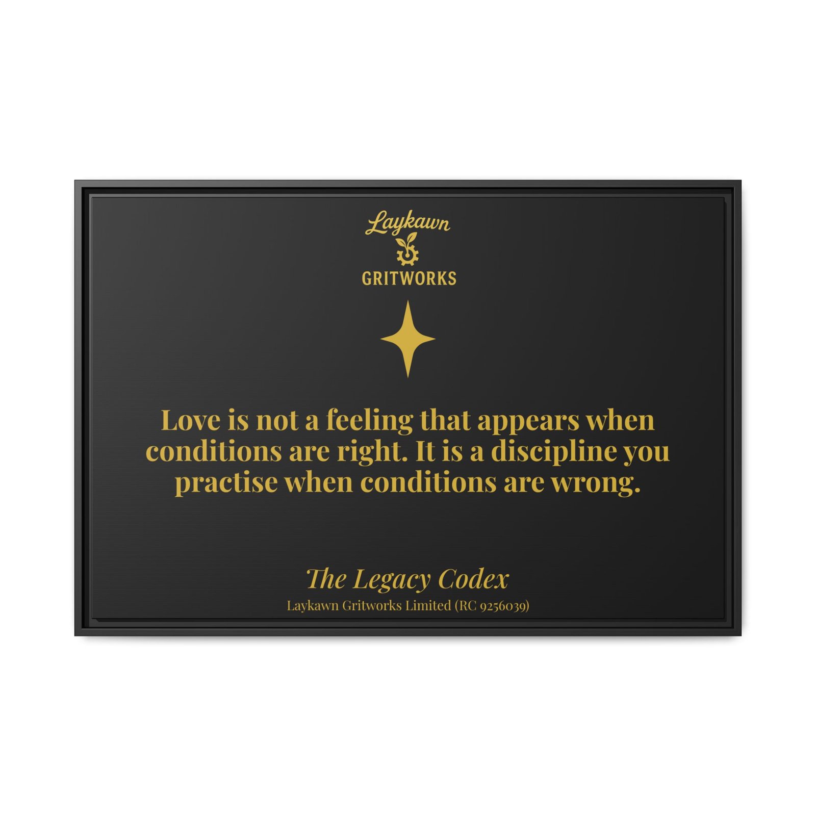 Love as Discipline – The Legacy Codex Premium Framed Canvas - Image 41