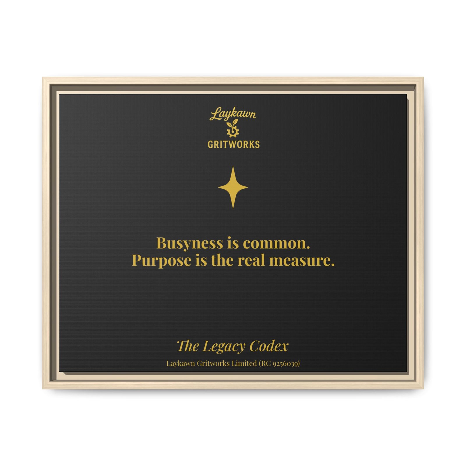 Purpose Over Busyness – The Legacy Codex Premium Framed Canvas - Image 21