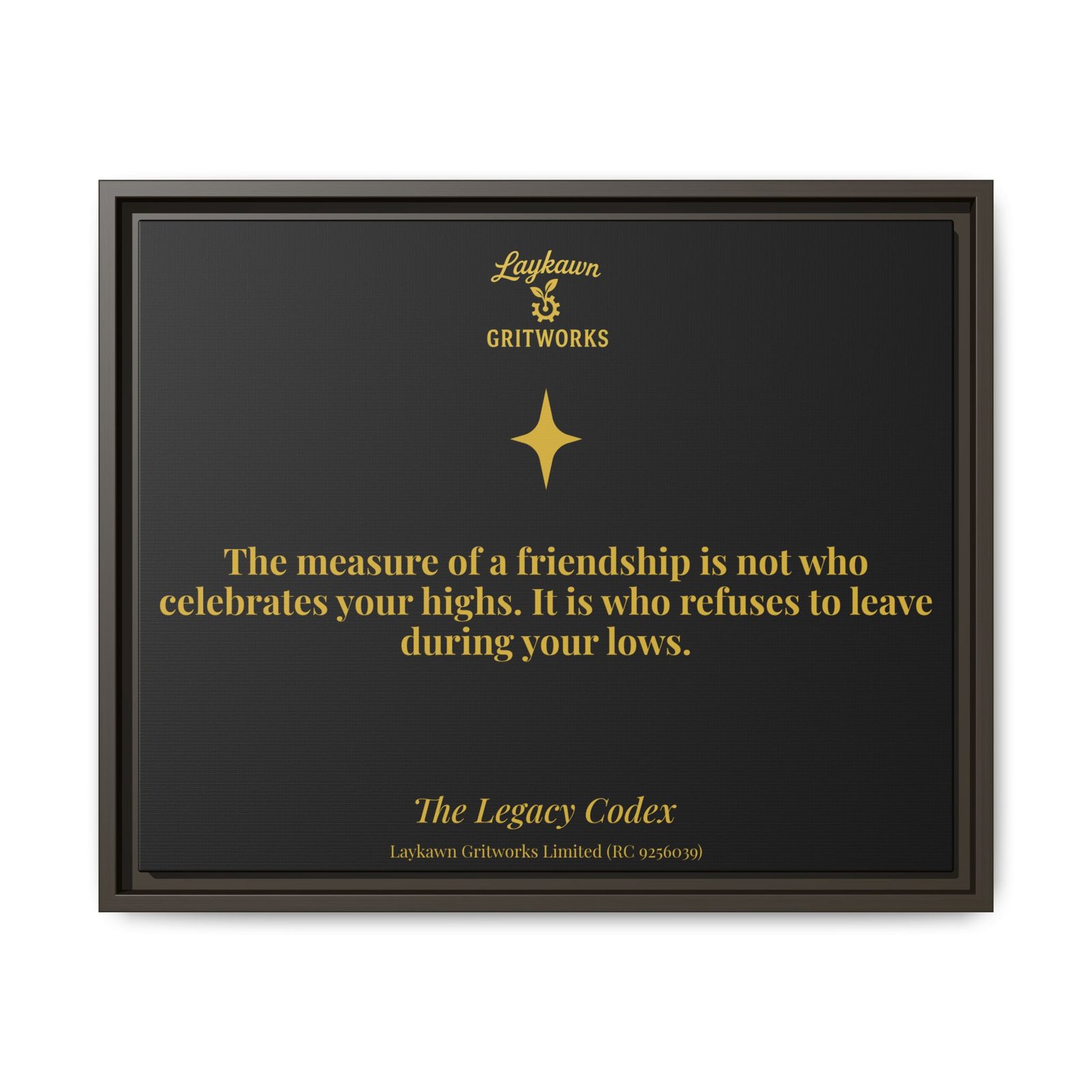 Tested Friendship – The Legacy Codex Premium Framed Canvas - Image 25