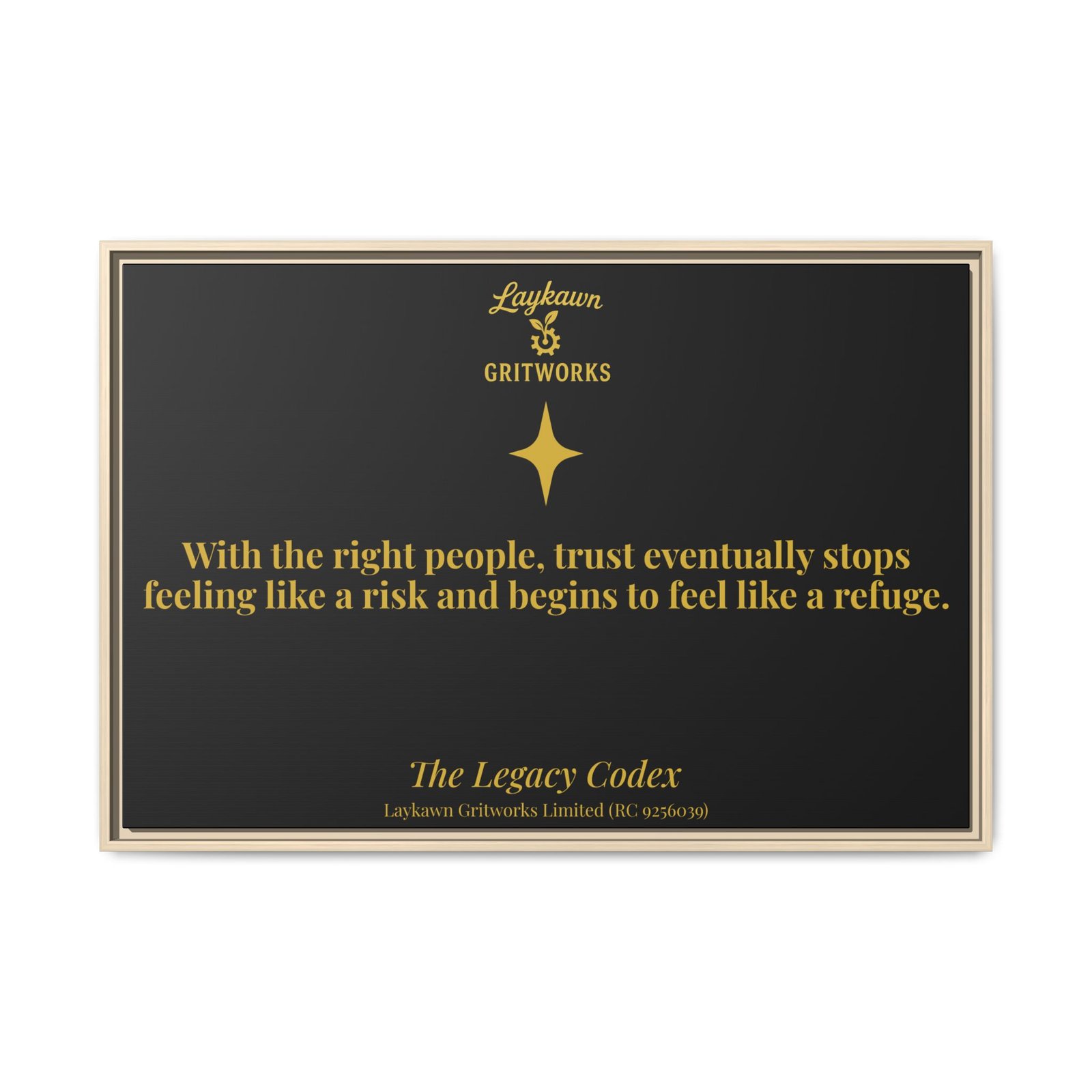 Trust as Refuge – The Legacy Codex Premium Framed Canvas - Image 45