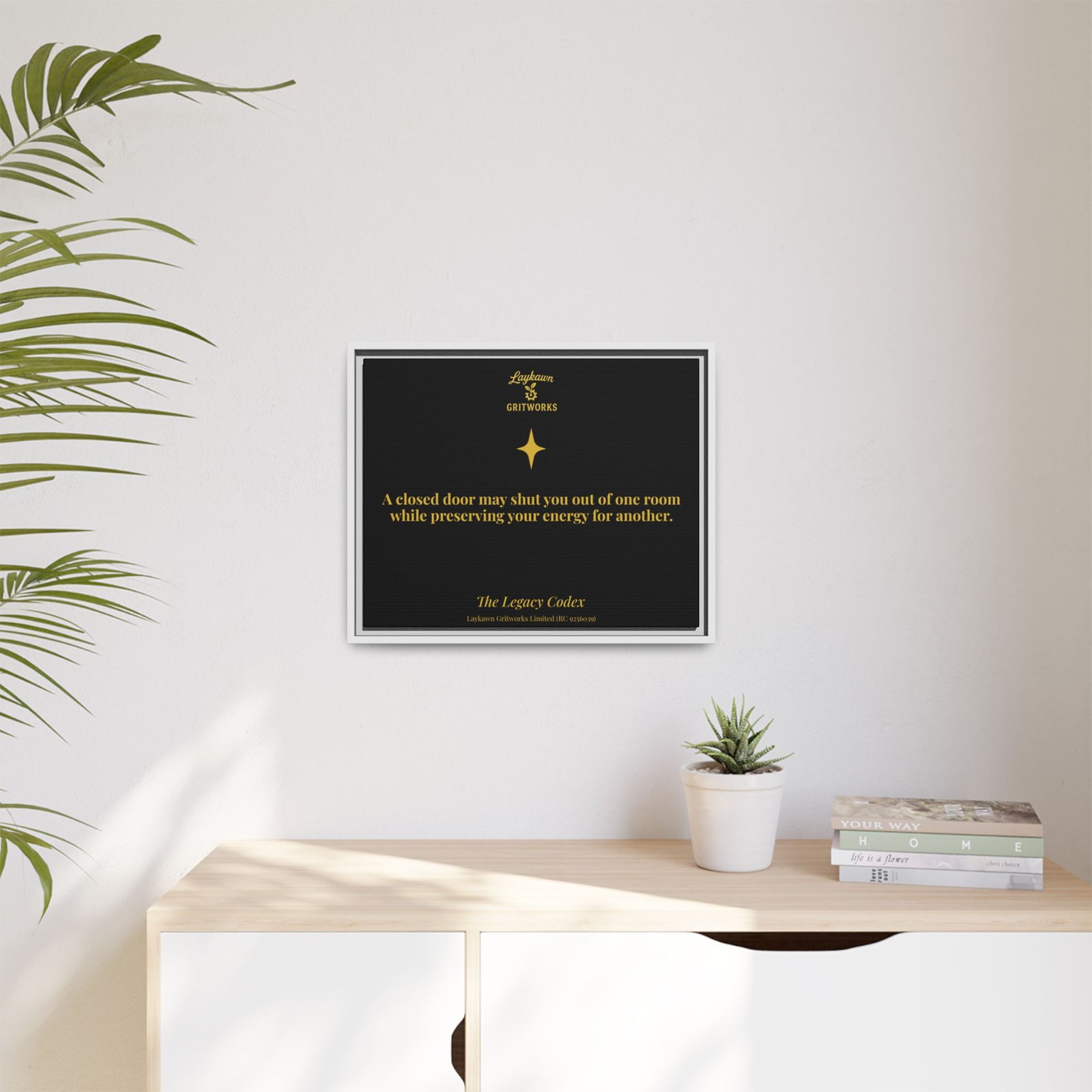 Beyond the Closed Door – The Legacy Codex Premium Framed Canvas - Image 19