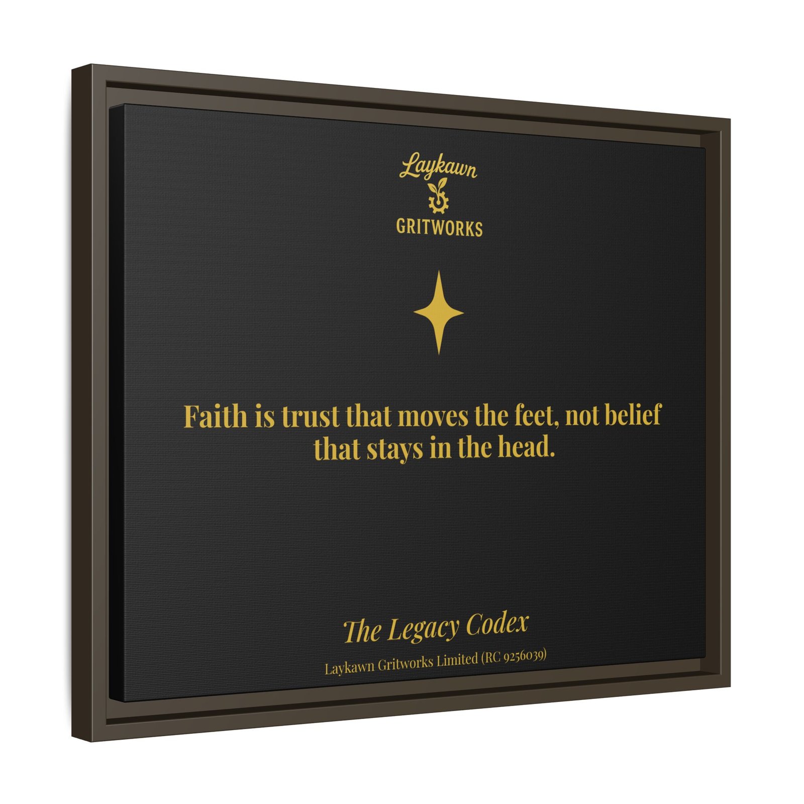 Faith That Moves – The Legacy Codex Premium Framed Canvas - Image 26