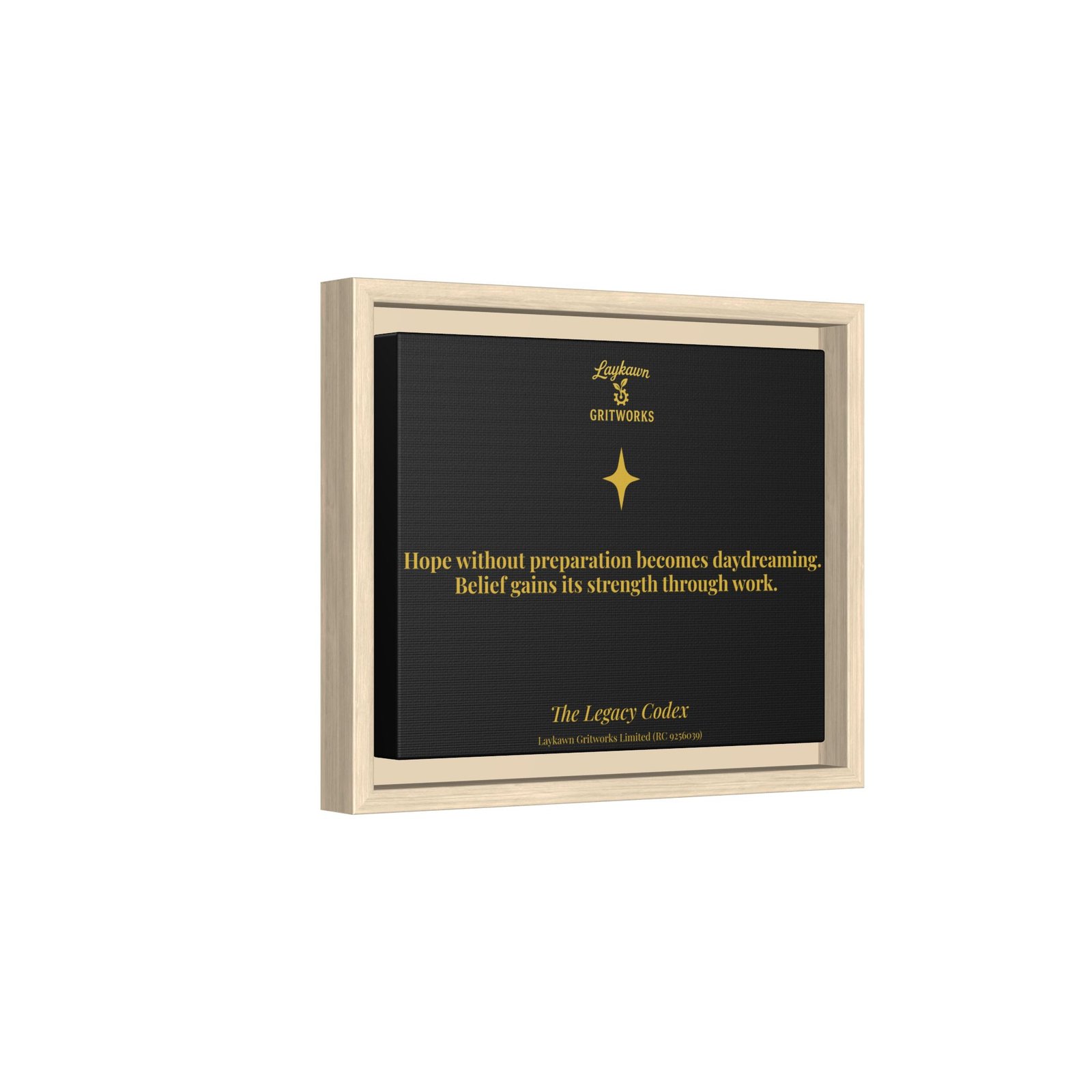 Hope With Preparation – The Legacy Codex Premium Framed Canvas - Image 6