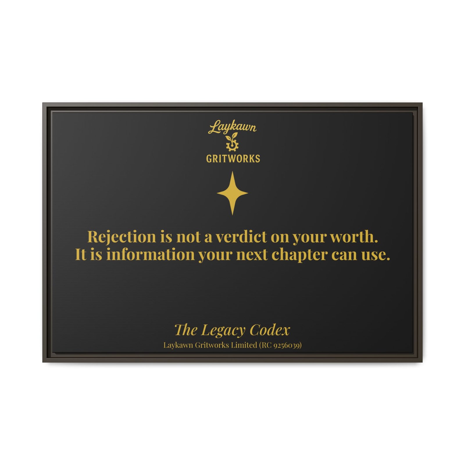 Rejection as Information – The Legacy Codex Premium Framed Canvas - Image 37