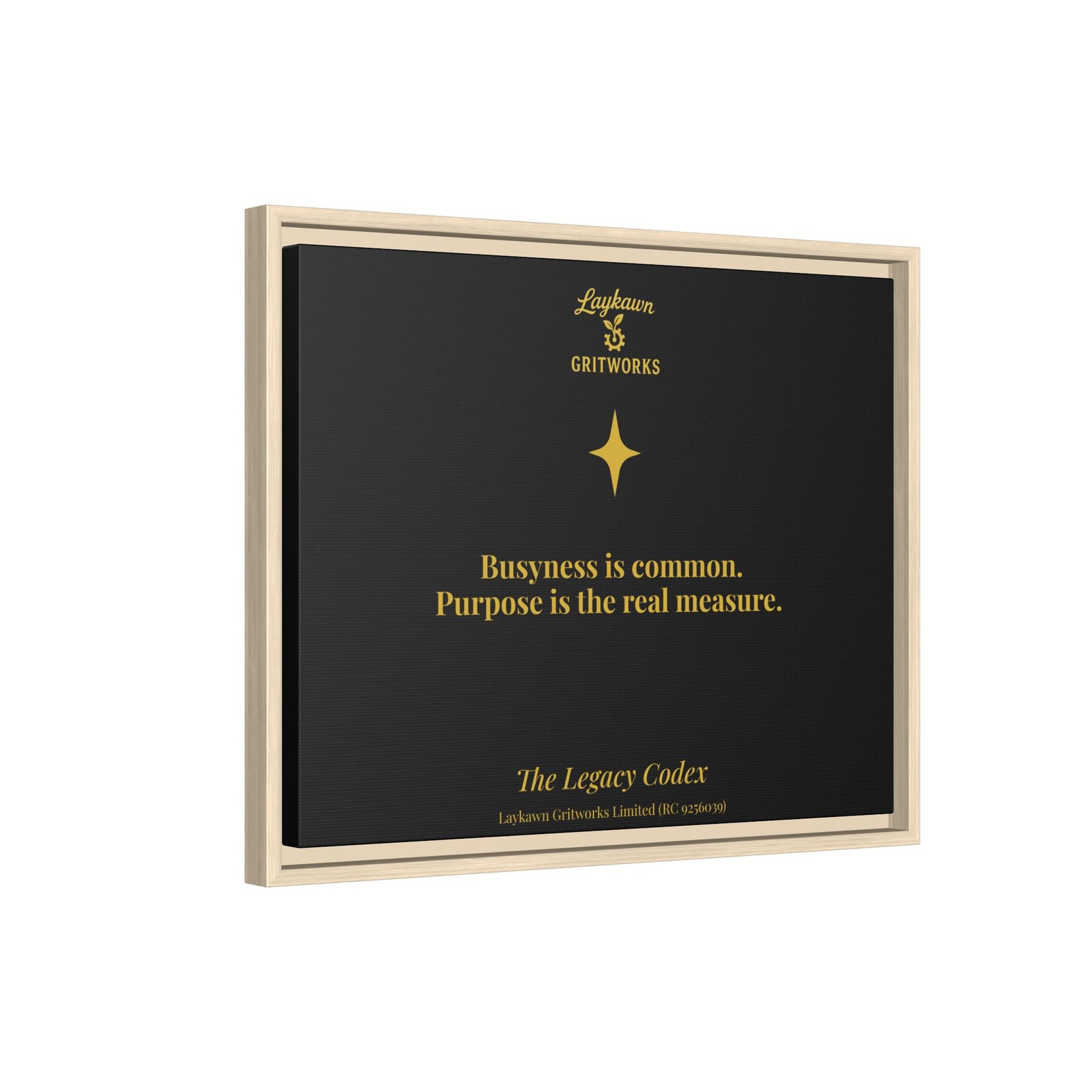 Purpose Over Busyness – The Legacy Codex Premium Framed Canvas - Image 22