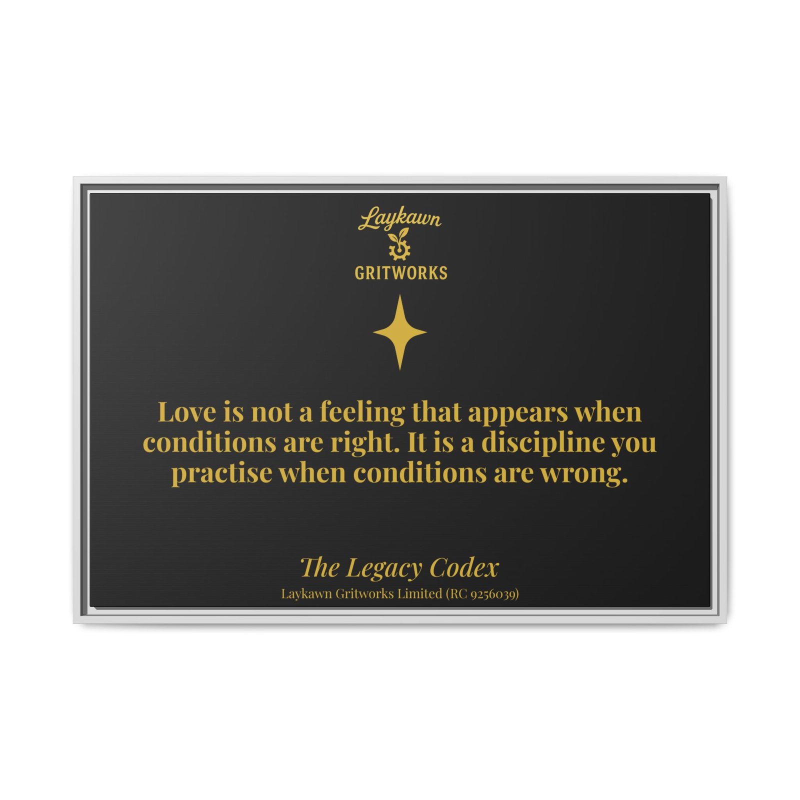 Love as Discipline – The Legacy Codex Premium Framed Canvas - Image 33