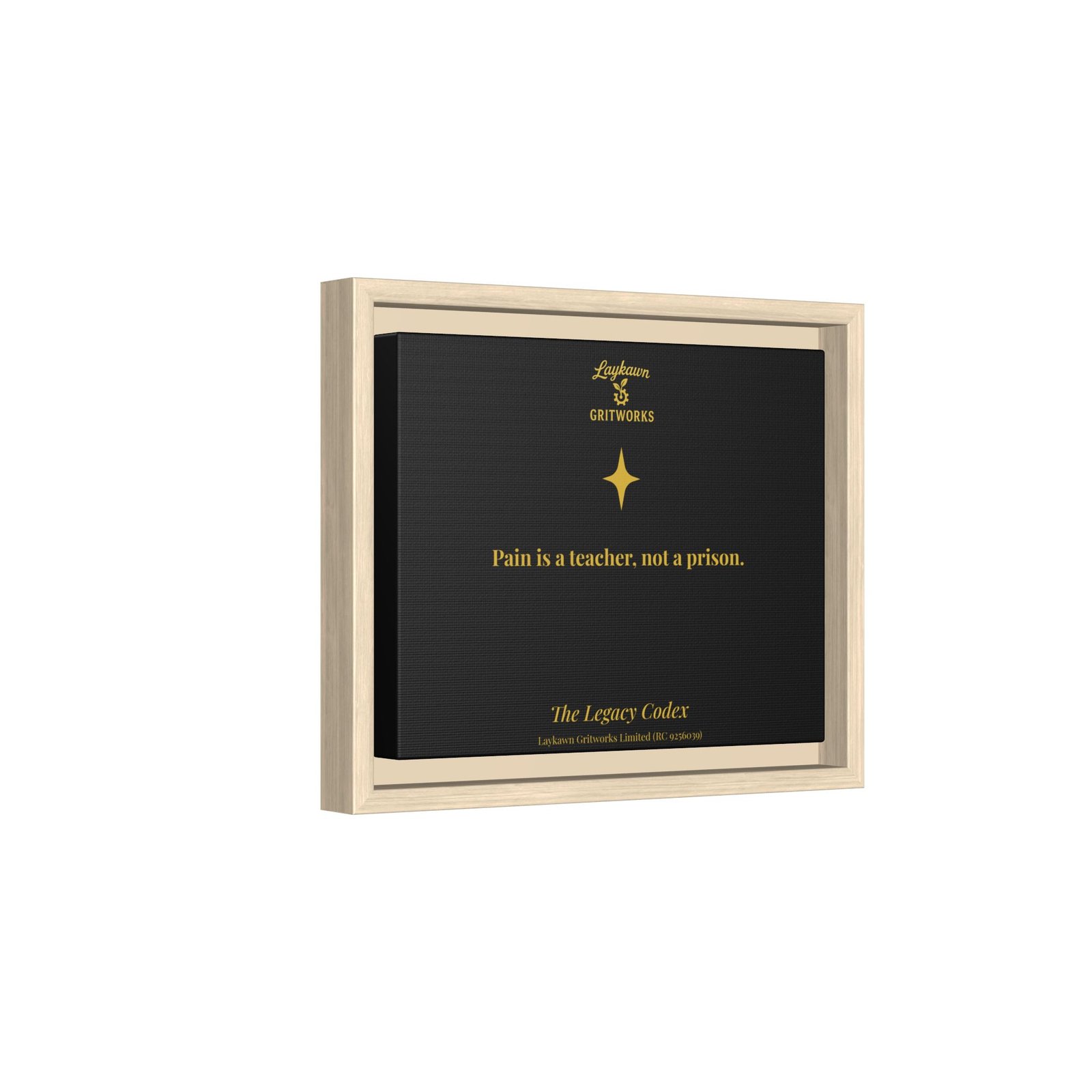 Pain as a Teacher – The Legacy Codex Premium Framed Canvas - Image 6