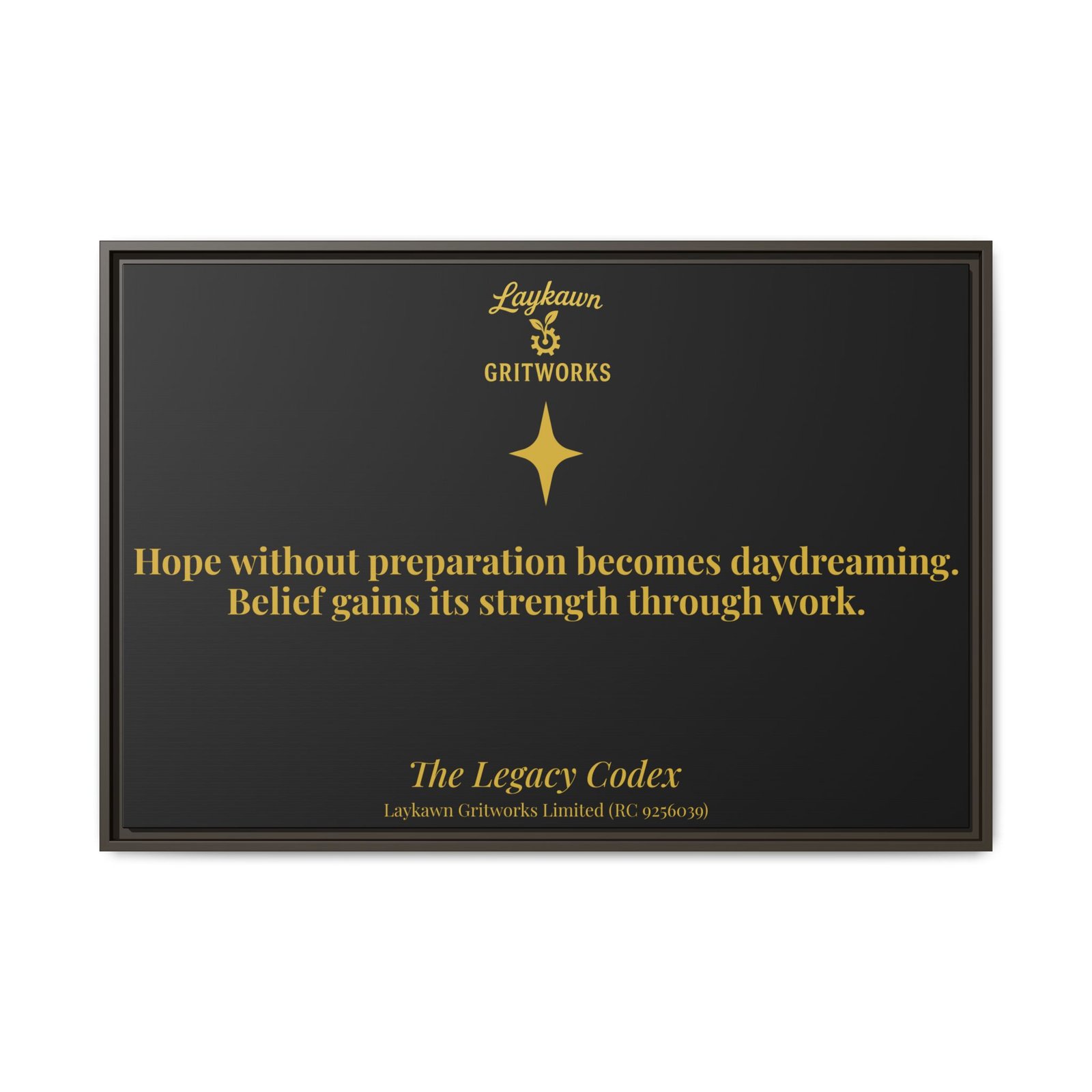Hope With Preparation – The Legacy Codex Premium Framed Canvas - Image 37