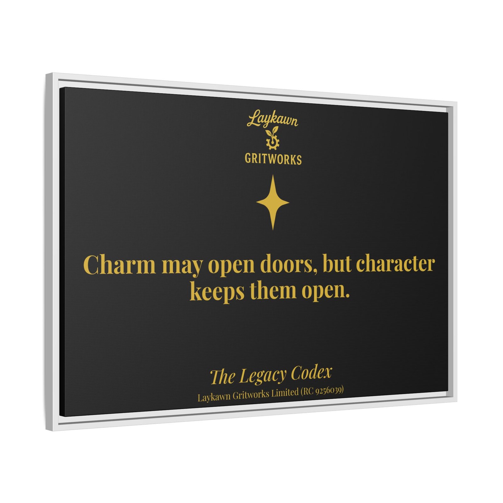 The Power of Character – The Legacy Codex Premium Framed Canvas - Image 34