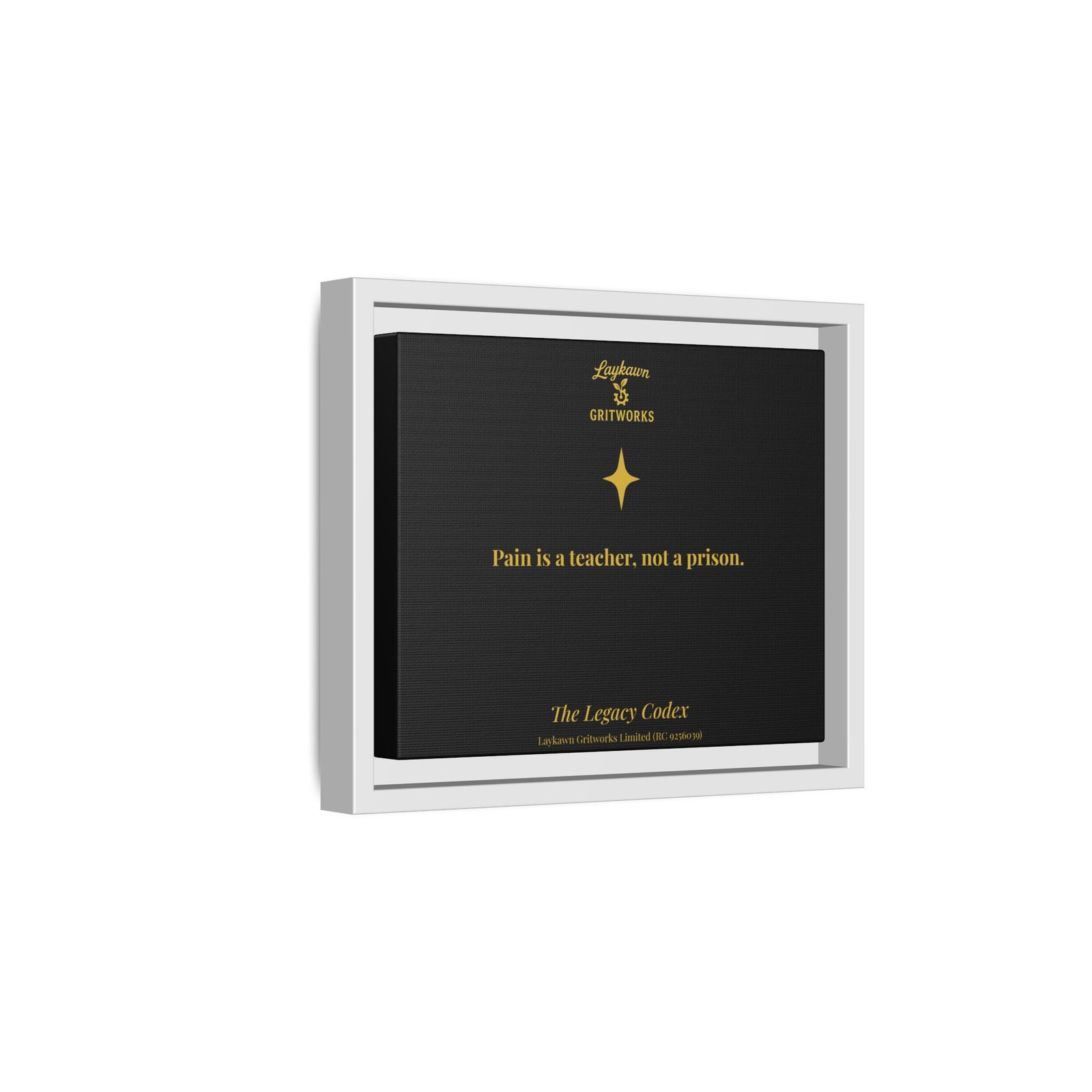 Pain as a Teacher – The Legacy Codex Premium Framed Canvas - Image 14