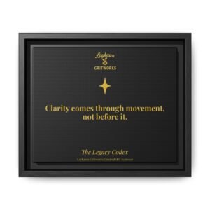 The Power of Movement – The Legacy Codex Premium Framed Canvas
