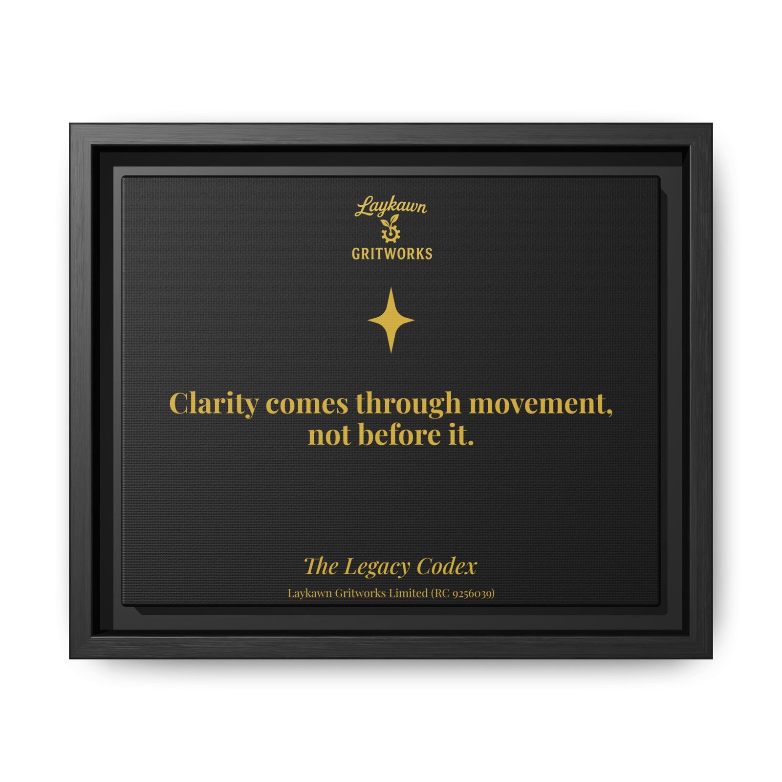 The Power of Movement – The Legacy Codex Premium Framed Canvas
