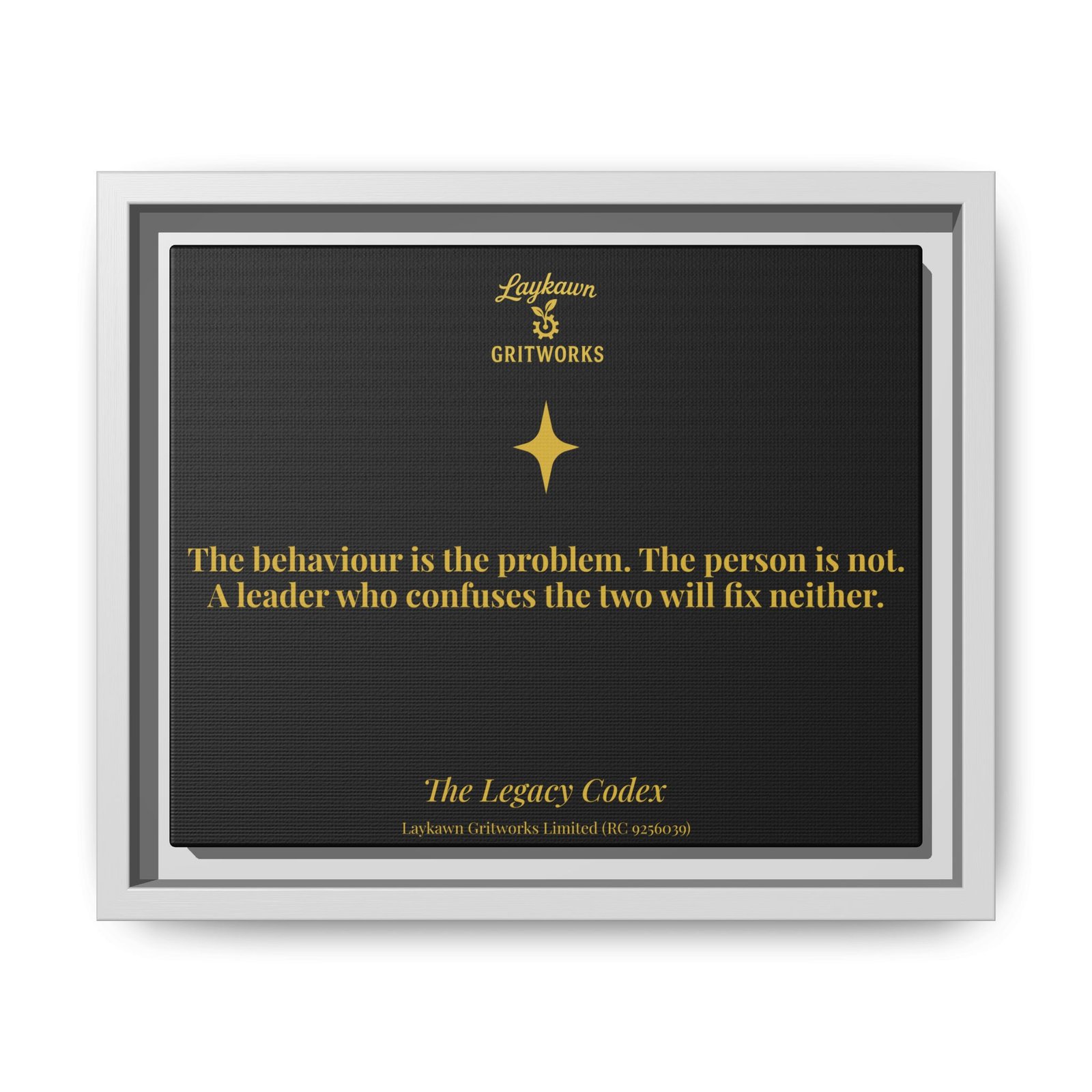 The Person is Not the Problem – The Legacy Codex Premium Framed Canvas - Image 13
