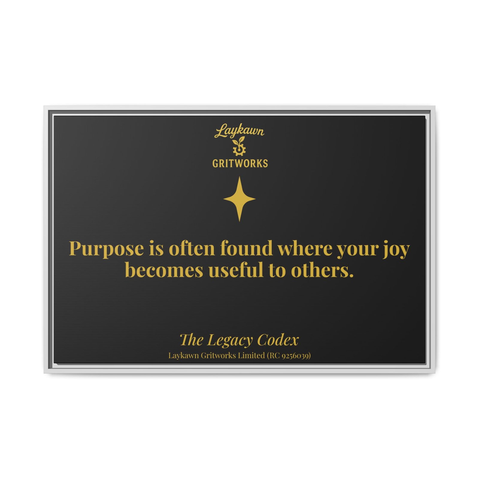 Purpose in Service – The Legacy Codex Premium Framed Canvas - Image 33