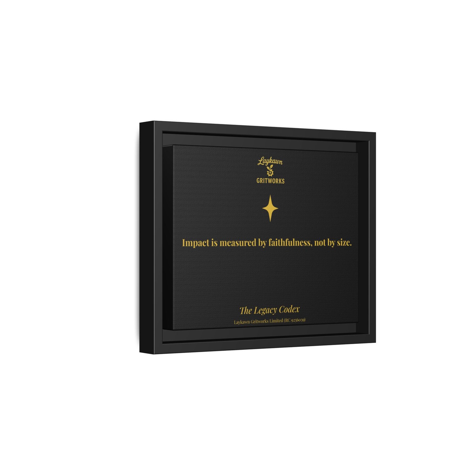 Faithful Impact – The Legacy Codex Premium Framed Canvas - Image 2