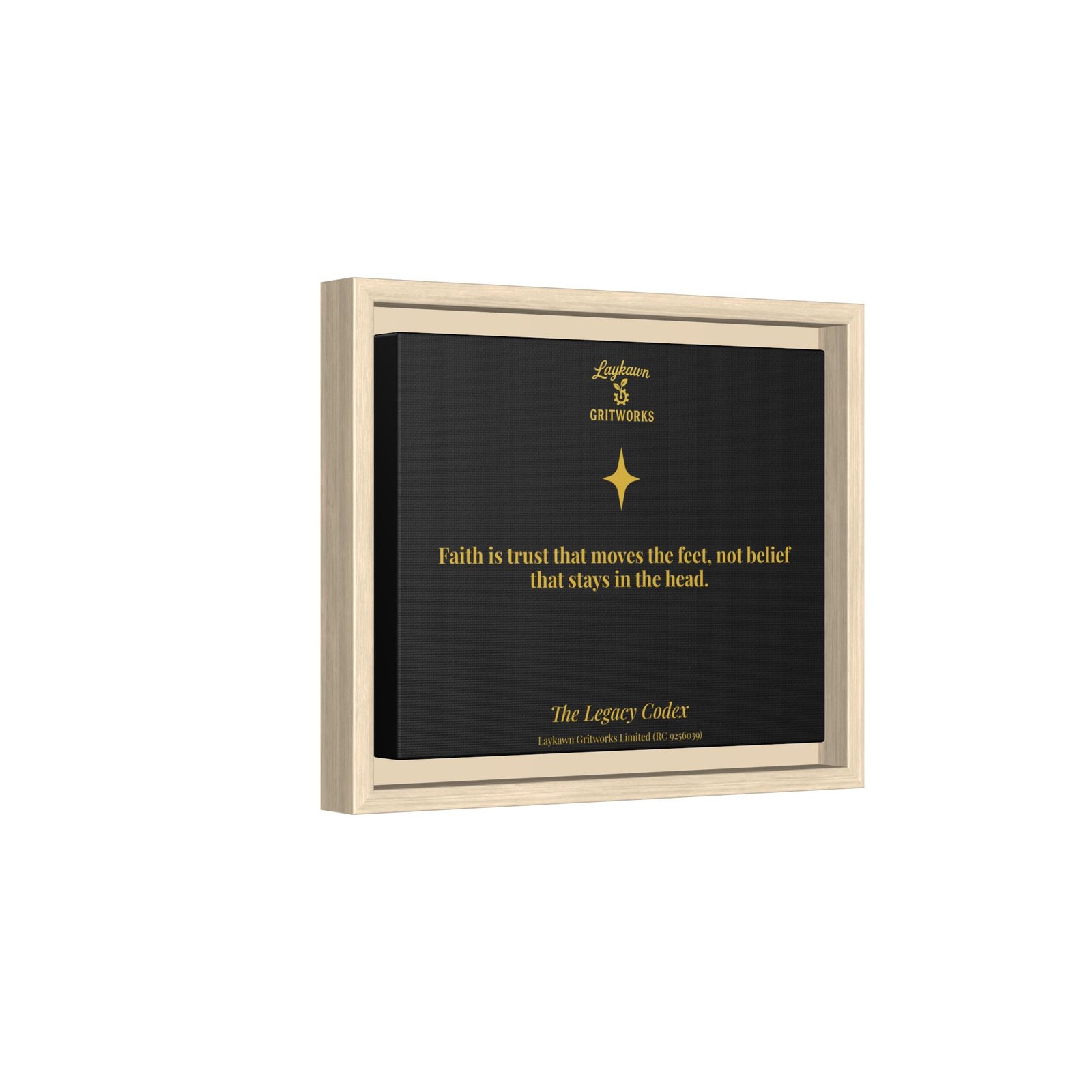 Faith That Moves – The Legacy Codex Premium Framed Canvas - Image 6