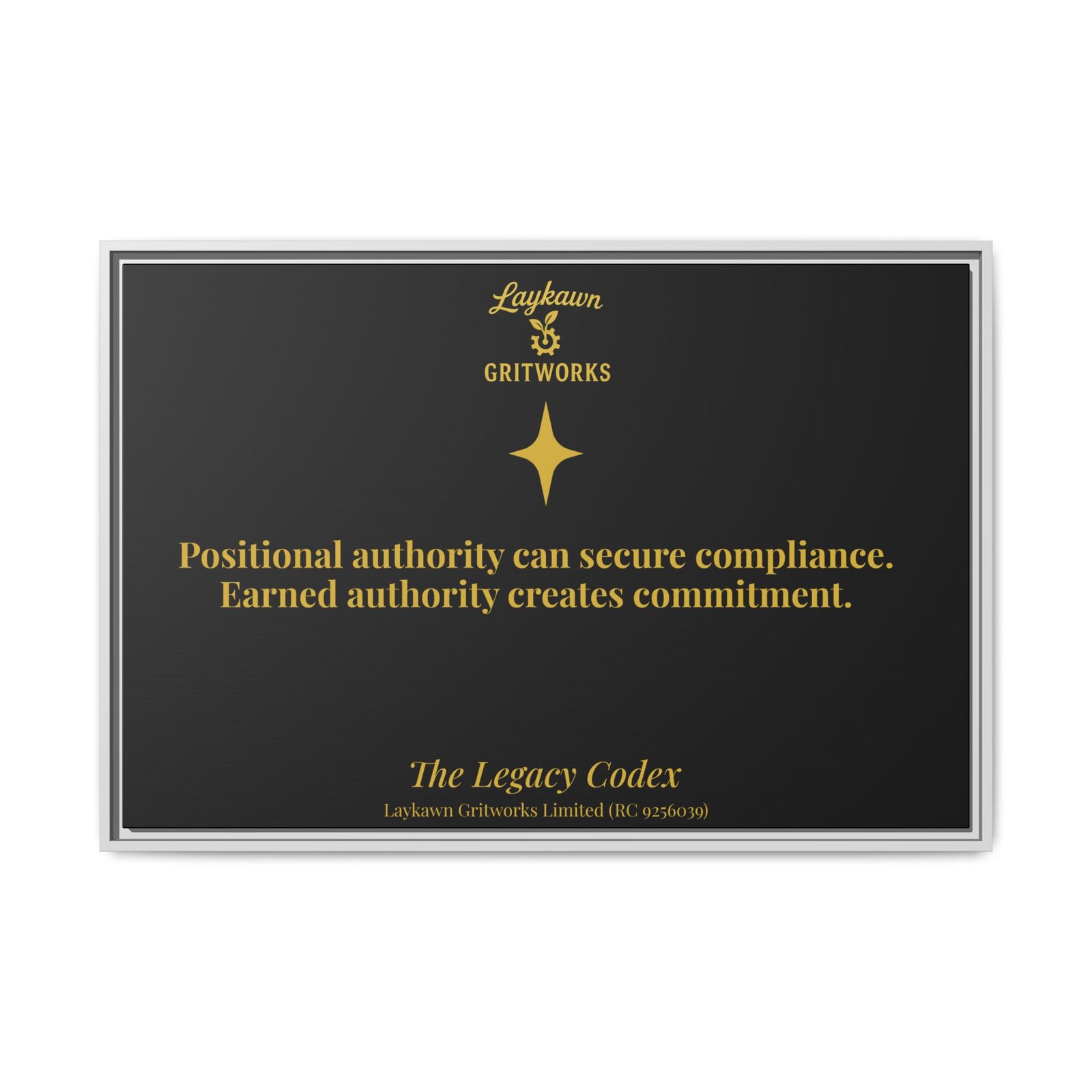 Earned Authority – The Legacy Codex Premium Framed Canvas - Image 33