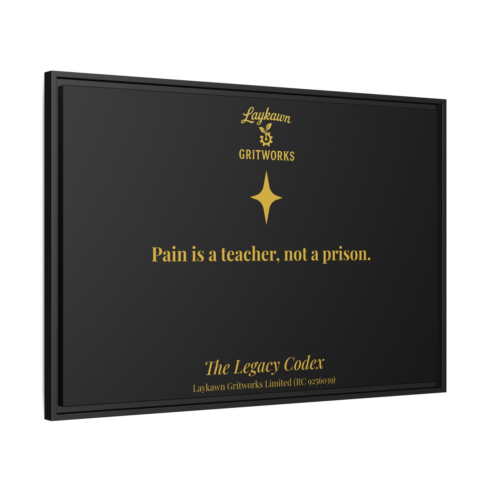 Pain as a Teacher – The Legacy Codex Premium Framed Canvas - Image 42