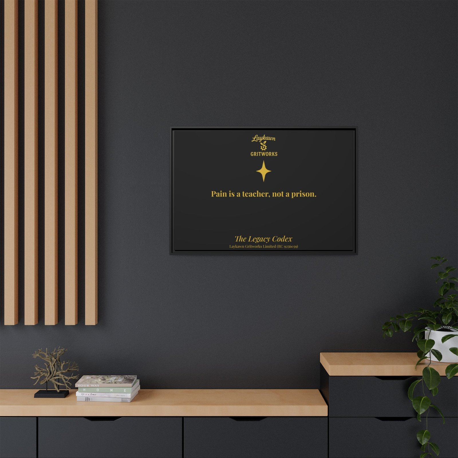 Pain as a Teacher – The Legacy Codex Premium Framed Canvas - Image 44