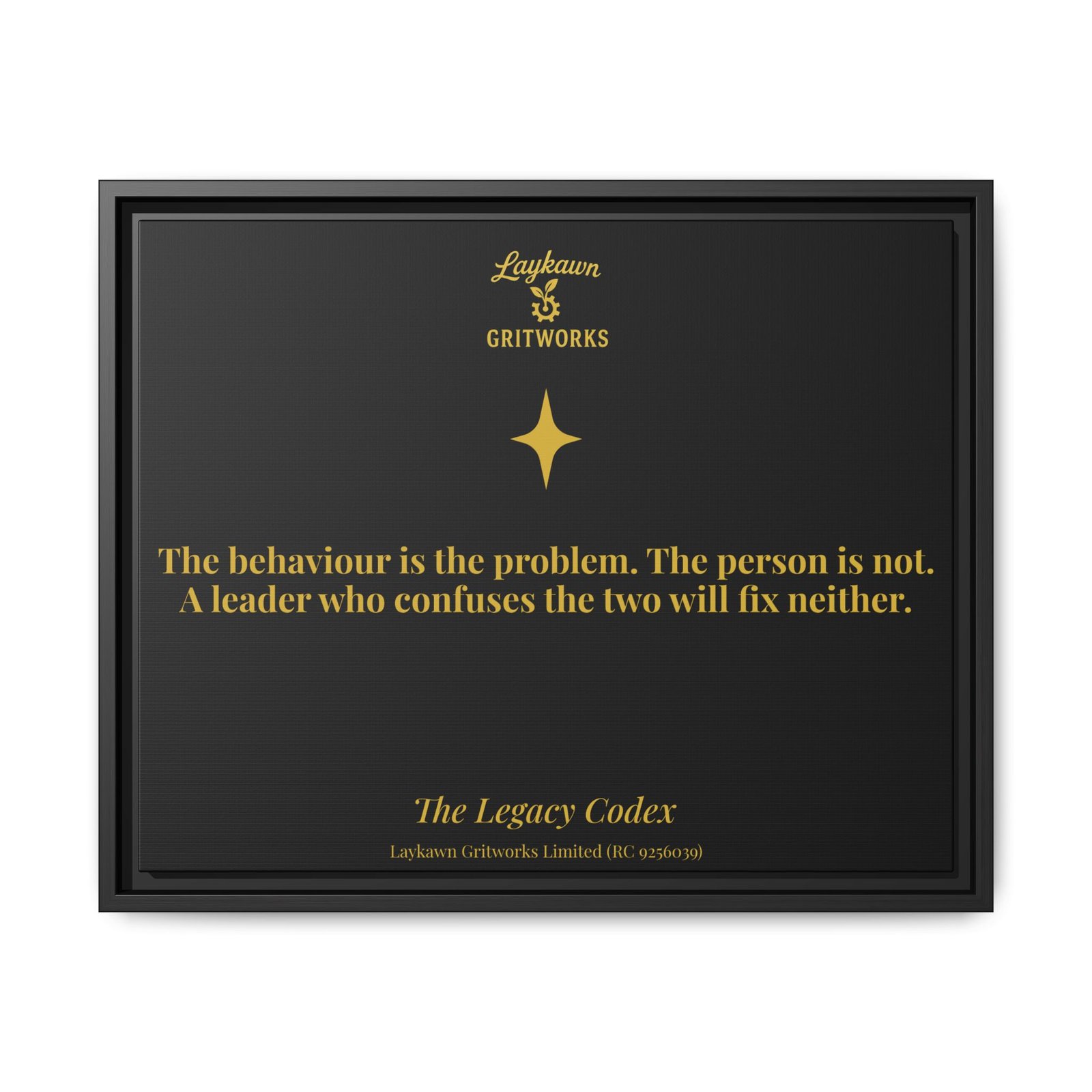 The Person is Not the Problem – The Legacy Codex Premium Framed Canvas - Image 29