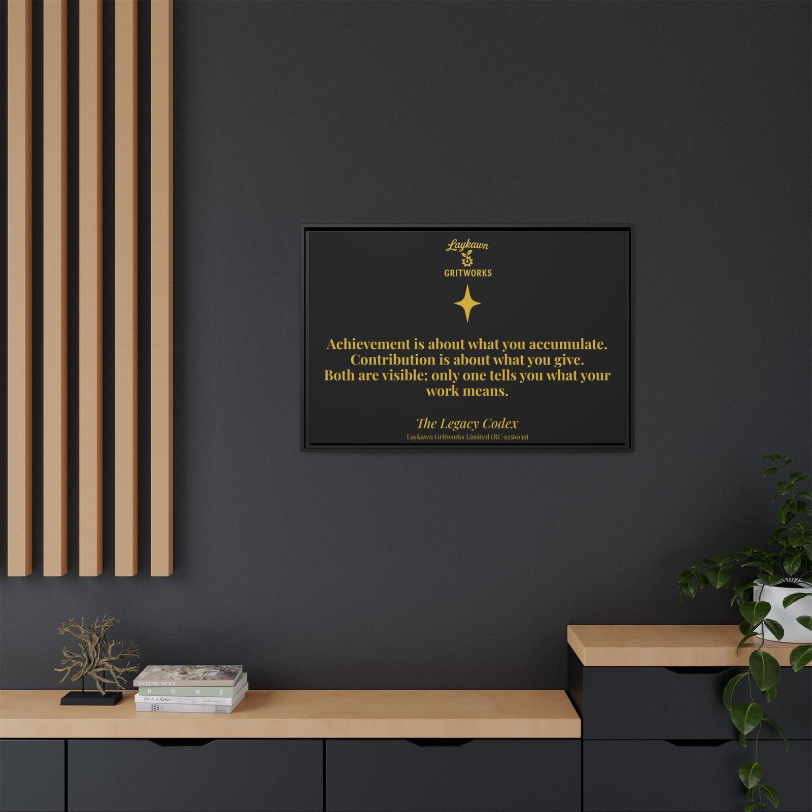 Achievement vs. Contribution – The Legacy Codex Premium Framed Canvas - Image 44
