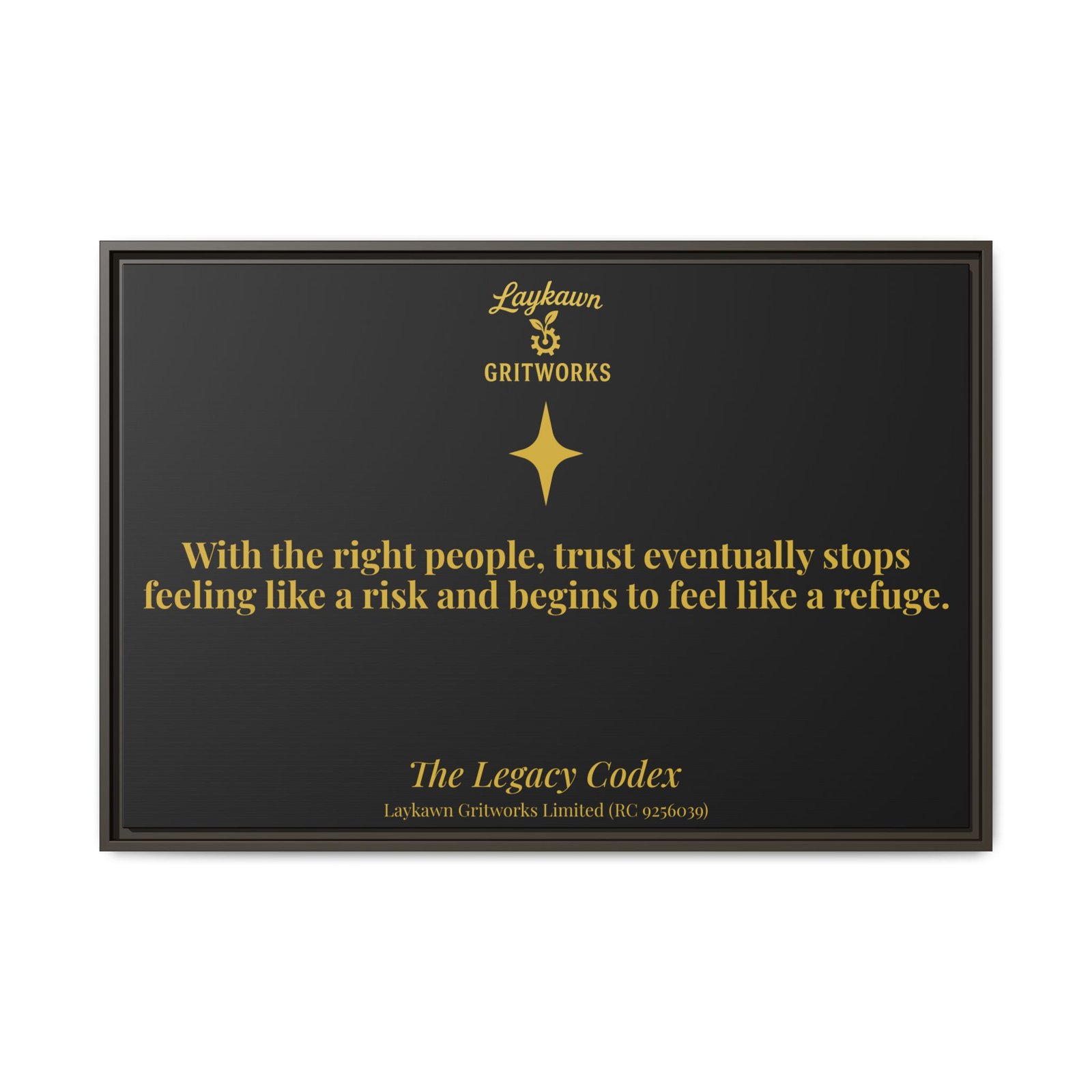 Trust as Refuge – The Legacy Codex Premium Framed Canvas - Image 37