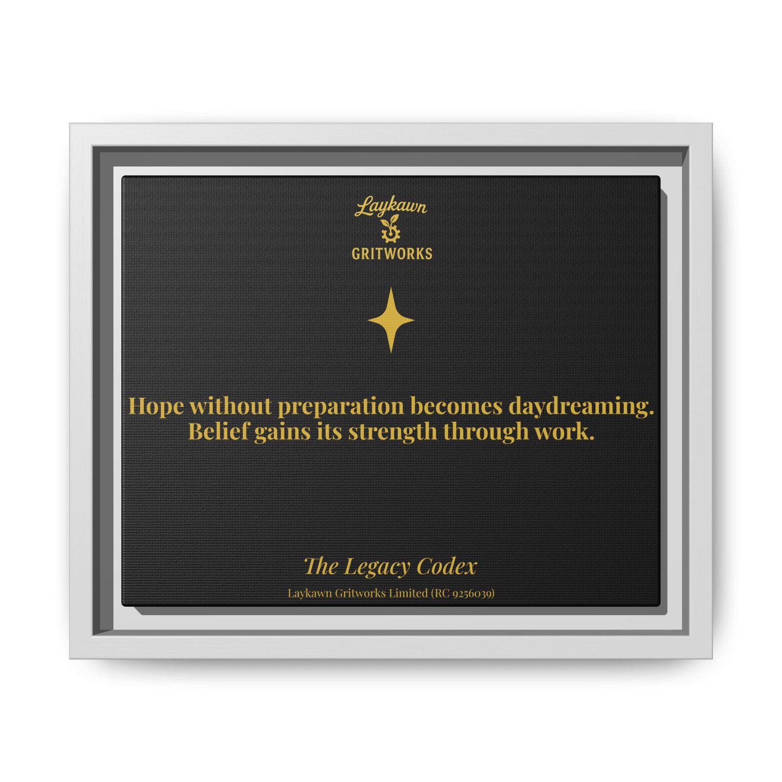 Hope With Preparation – The Legacy Codex Premium Framed Canvas - Image 13