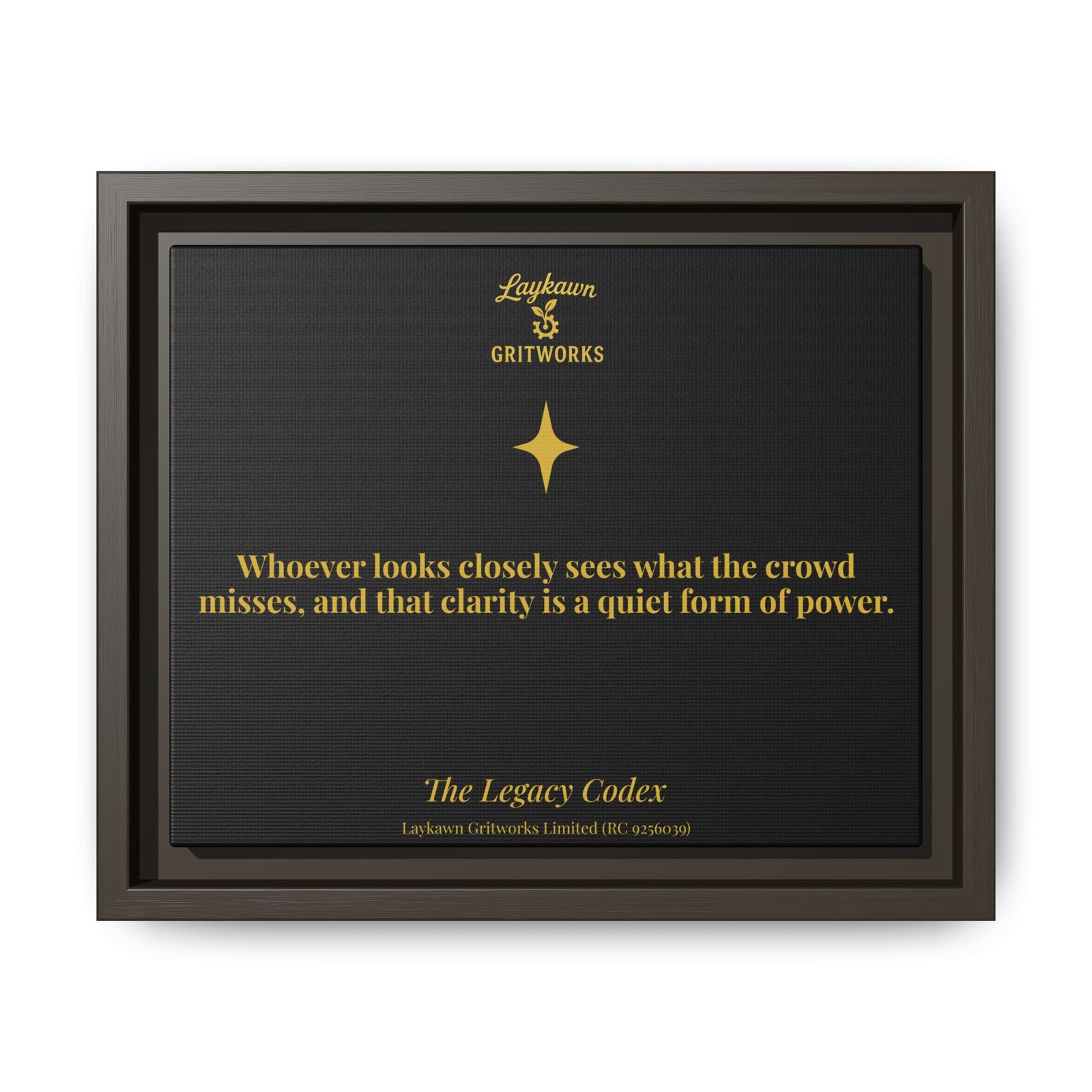 The Power of Observation – The Legacy Codex Premium Framed Canvas - Image 9