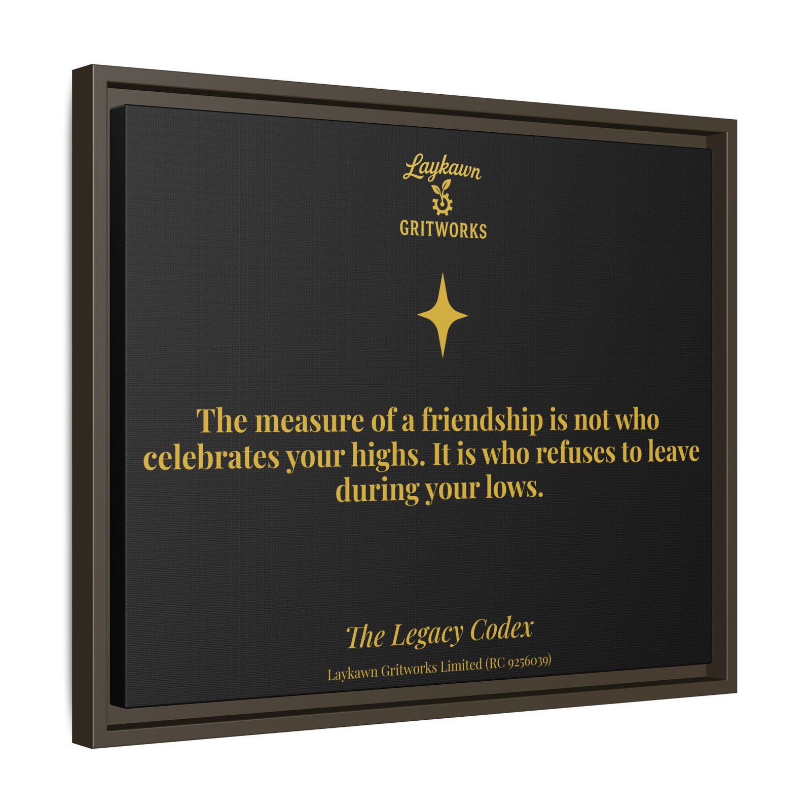 Tested Friendship – The Legacy Codex Premium Framed Canvas - Image 26