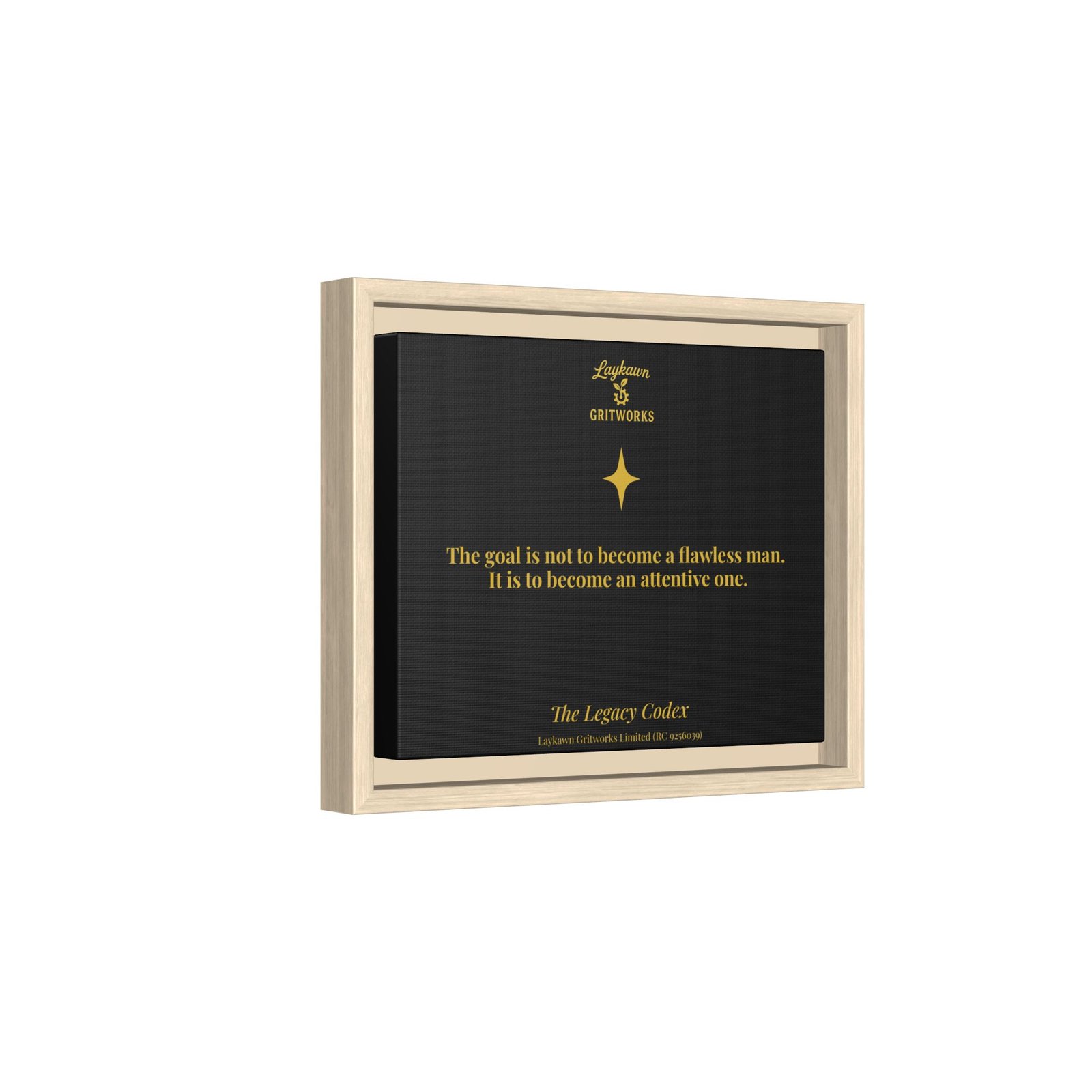 The Attentive Man – The Legacy Codex Premium Framed Canvas - Image 6
