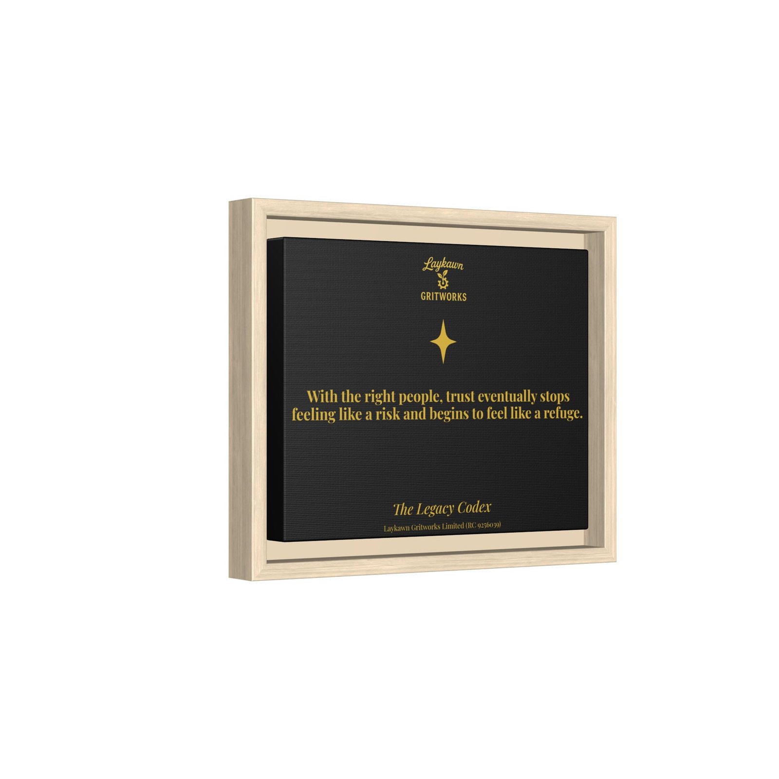 Trust as Refuge – The Legacy Codex Premium Framed Canvas - Image 6