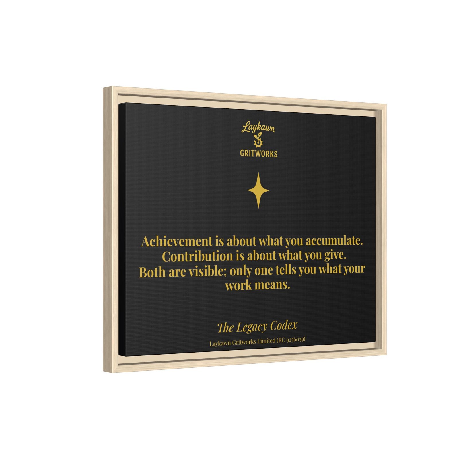 Achievement vs. Contribution – The Legacy Codex Premium Framed Canvas - Image 22