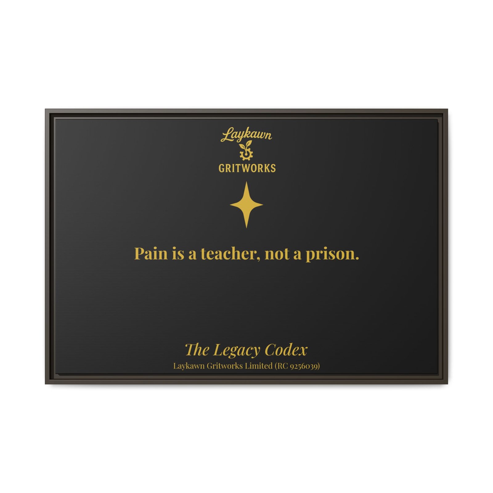 Pain as a Teacher – The Legacy Codex Premium Framed Canvas - Image 37