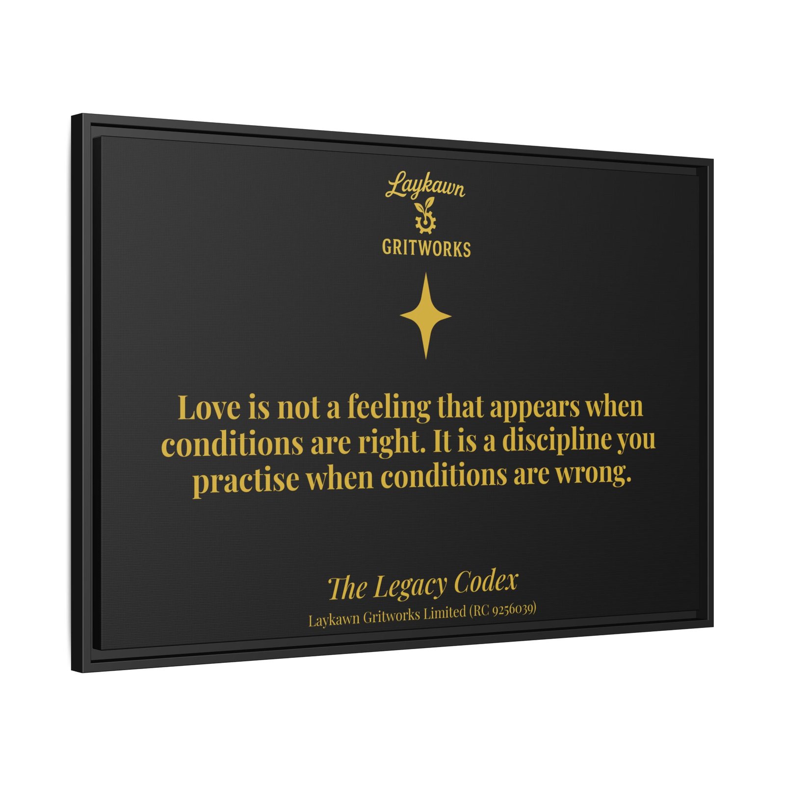 Love as Discipline – The Legacy Codex Premium Framed Canvas - Image 42
