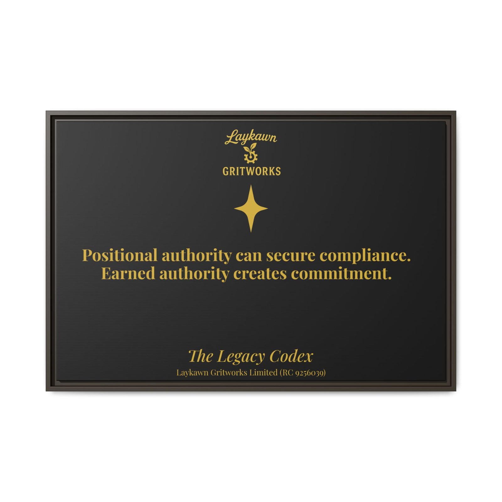 Earned Authority – The Legacy Codex Premium Framed Canvas - Image 37