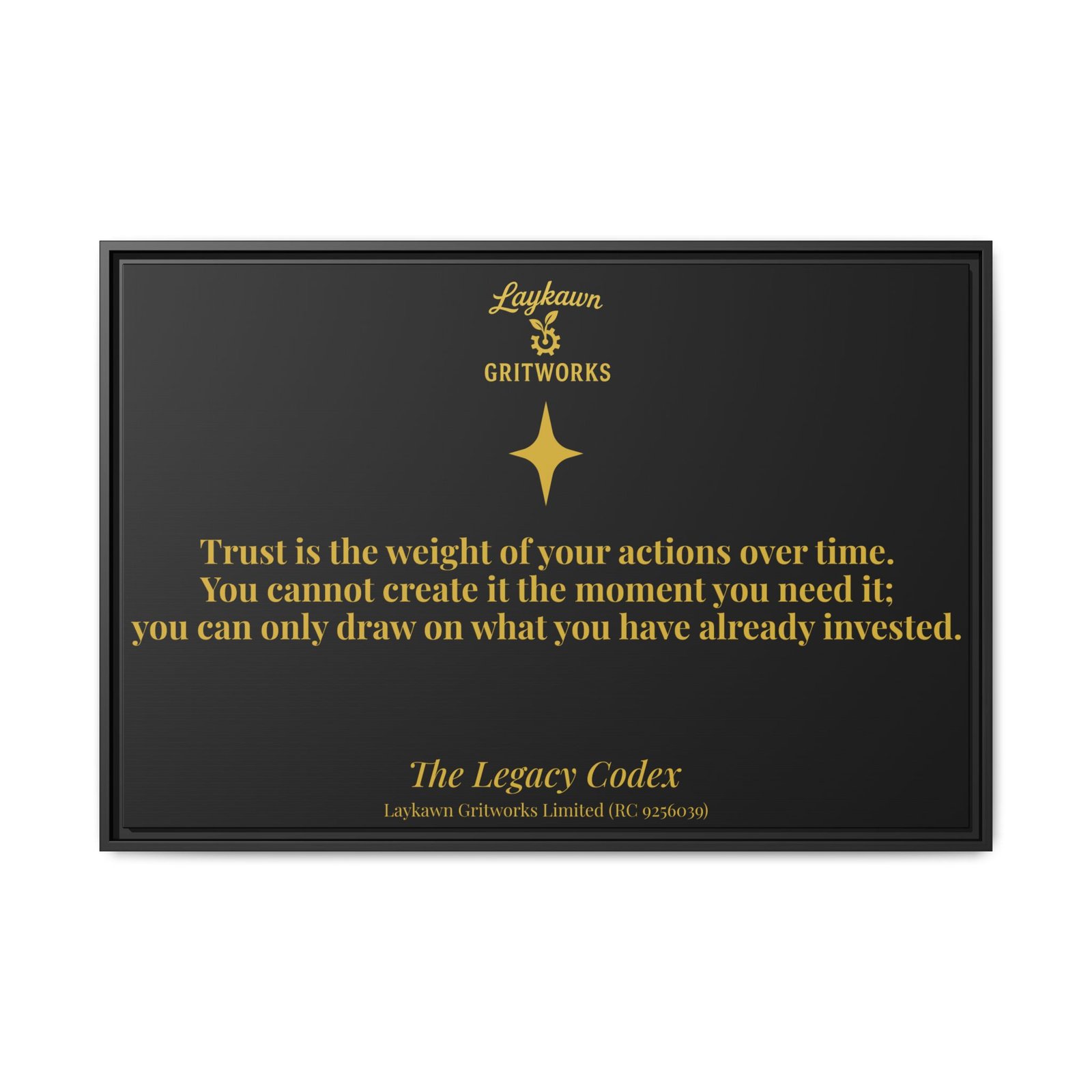 The Weight of Trust – The Legacy Codex Premium Framed Canvas - Image 41