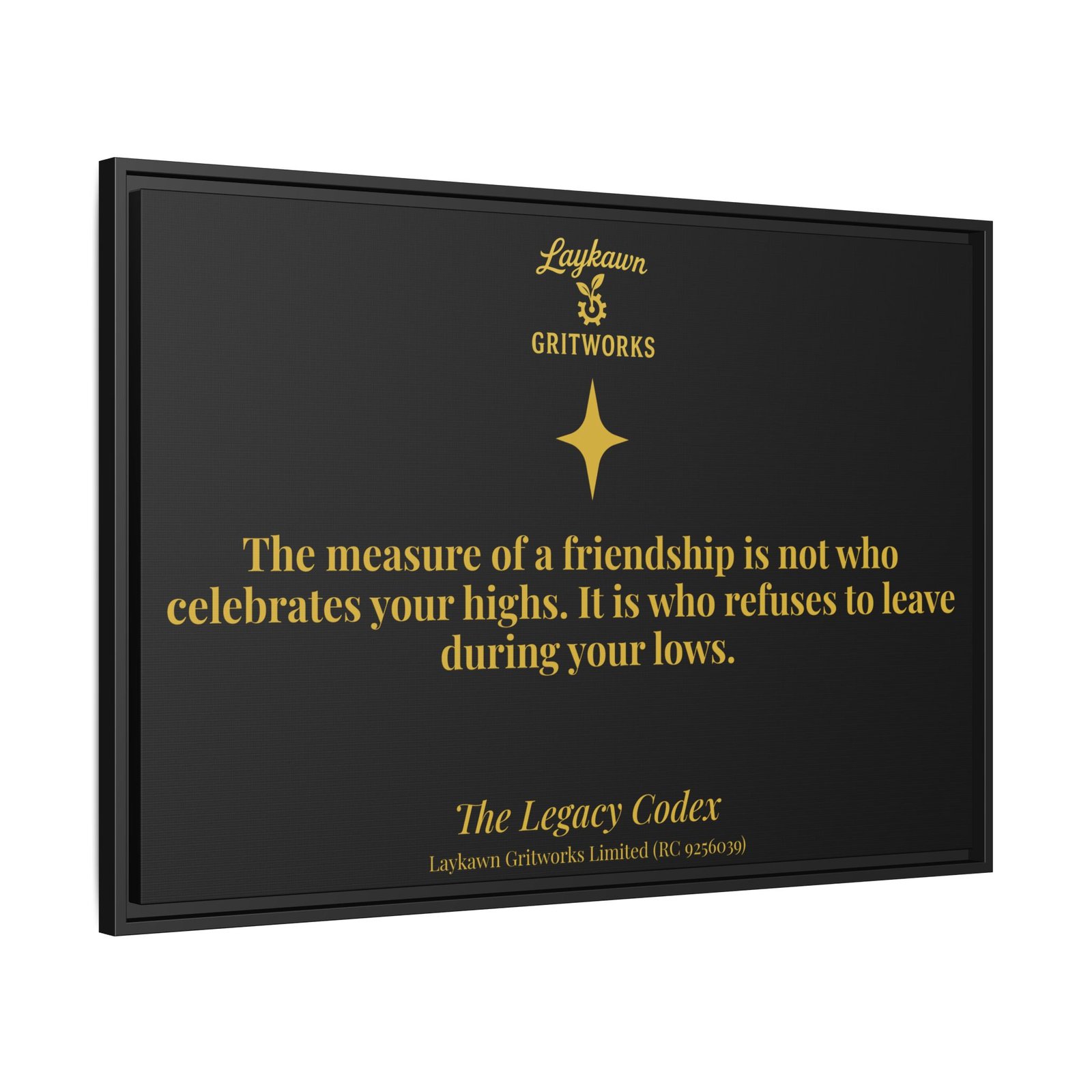 Tested Friendship – The Legacy Codex Premium Framed Canvas - Image 42